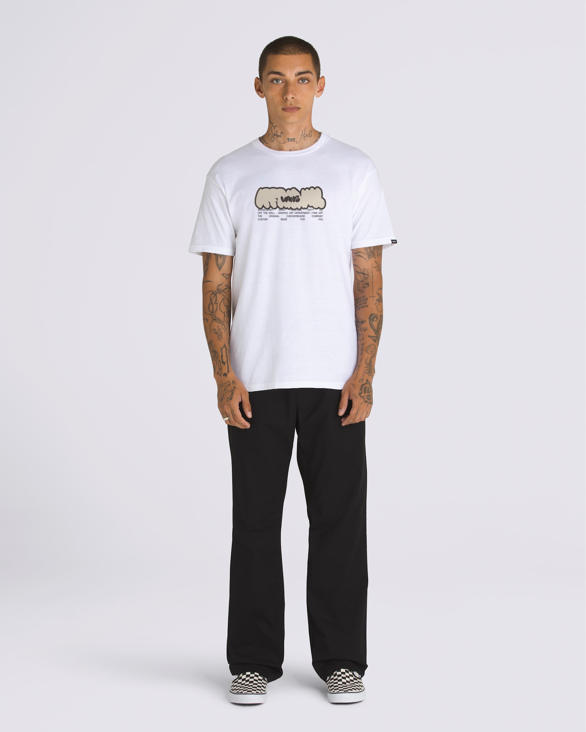 Graffiti One TShirt VANS White ALT1