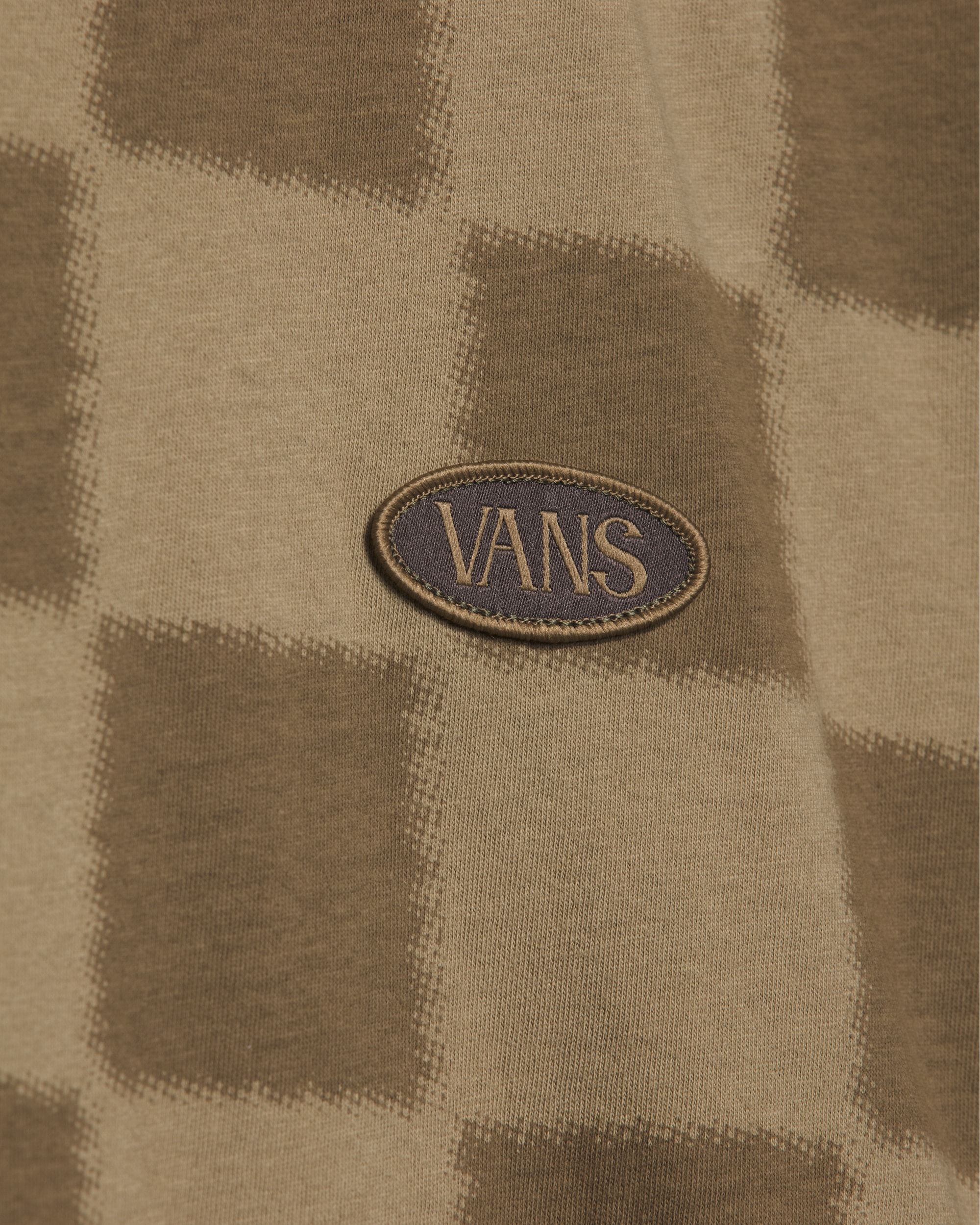 Checkerboard Burn TShirt VANS Gothic Olive Brown ALT2