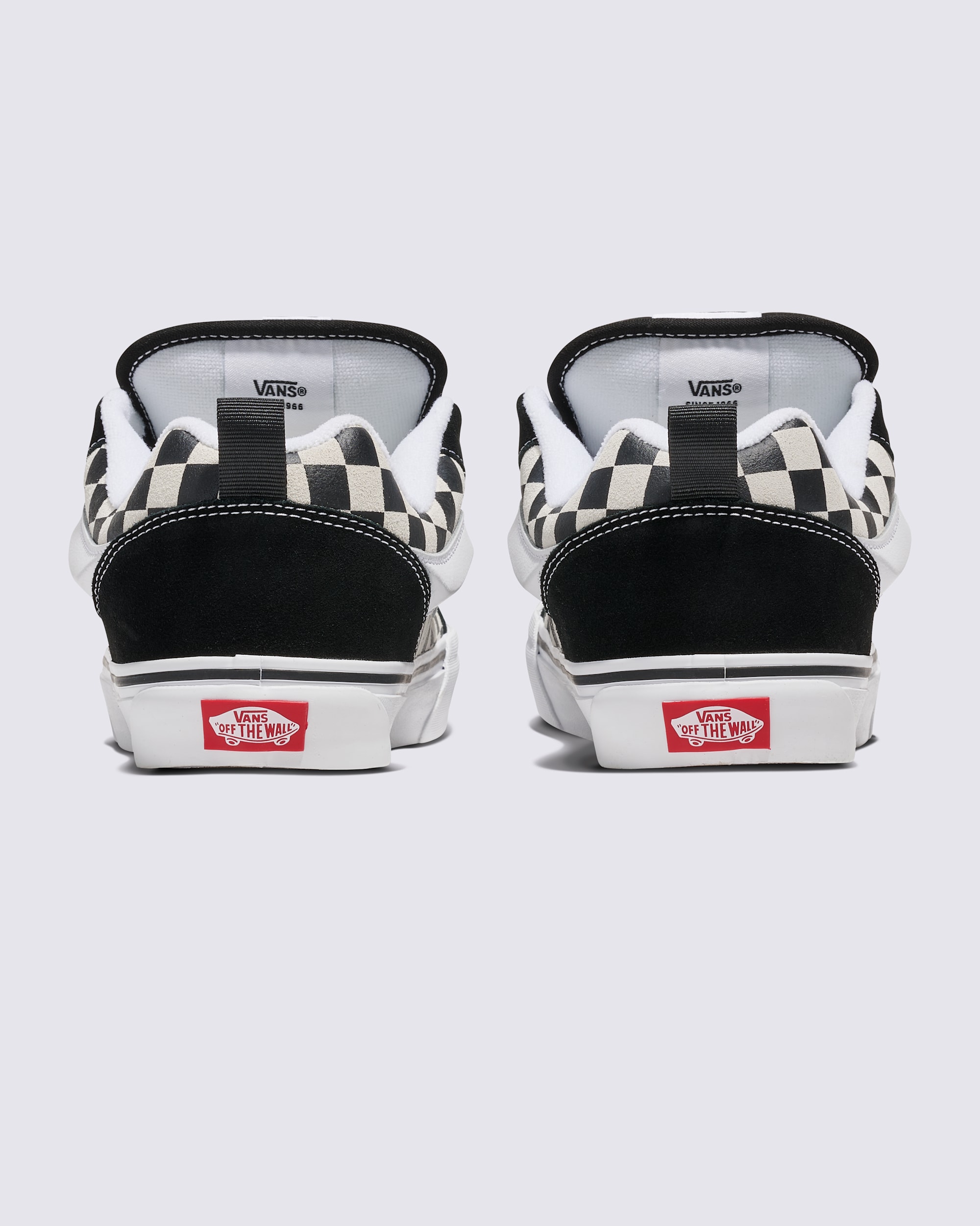 Knu Skool Checkerboard Shoe VANS Checkerboard Black  True White ALT3