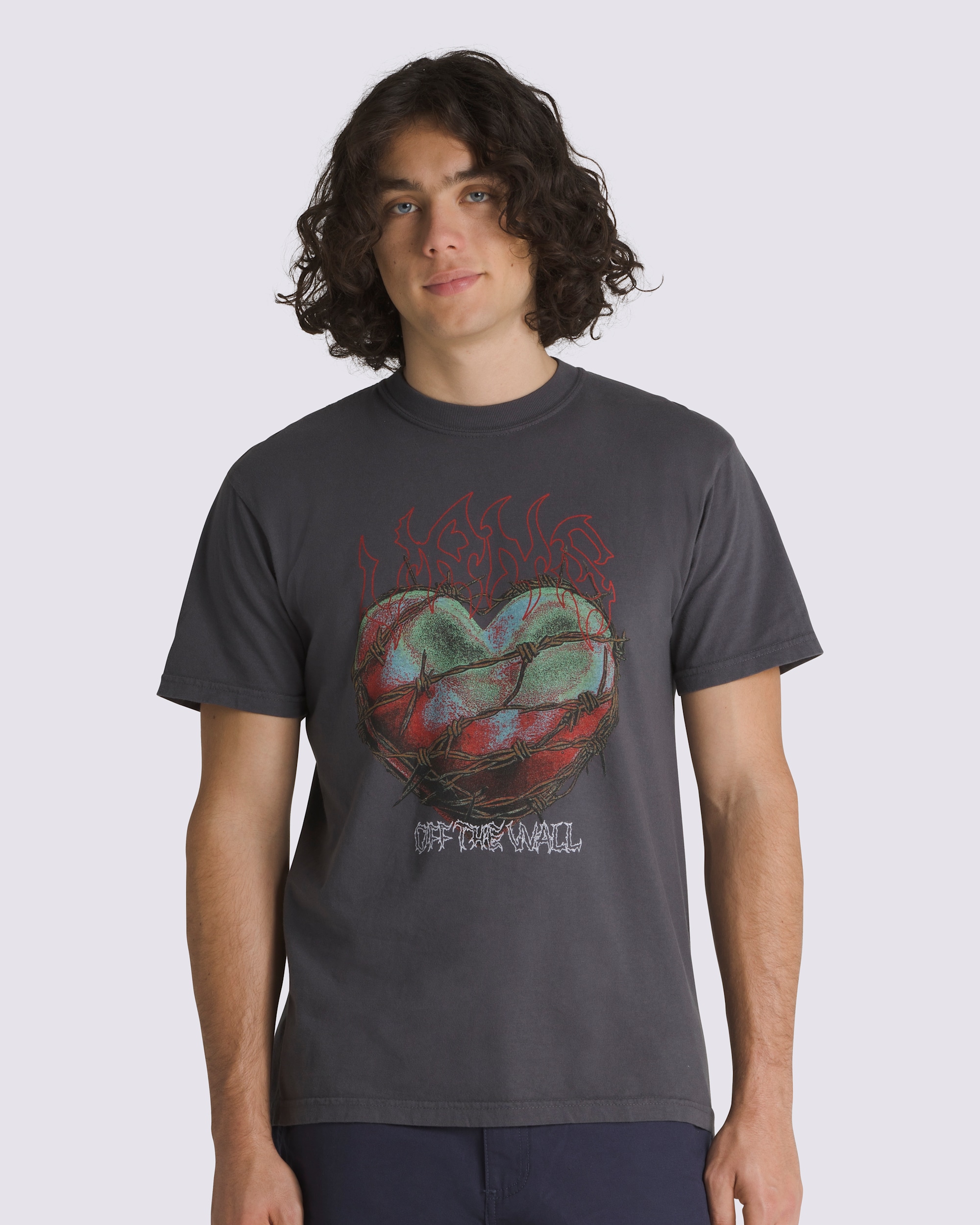 Valentines Day Bounded Heart TShirt VANS Phantom Grey HERO