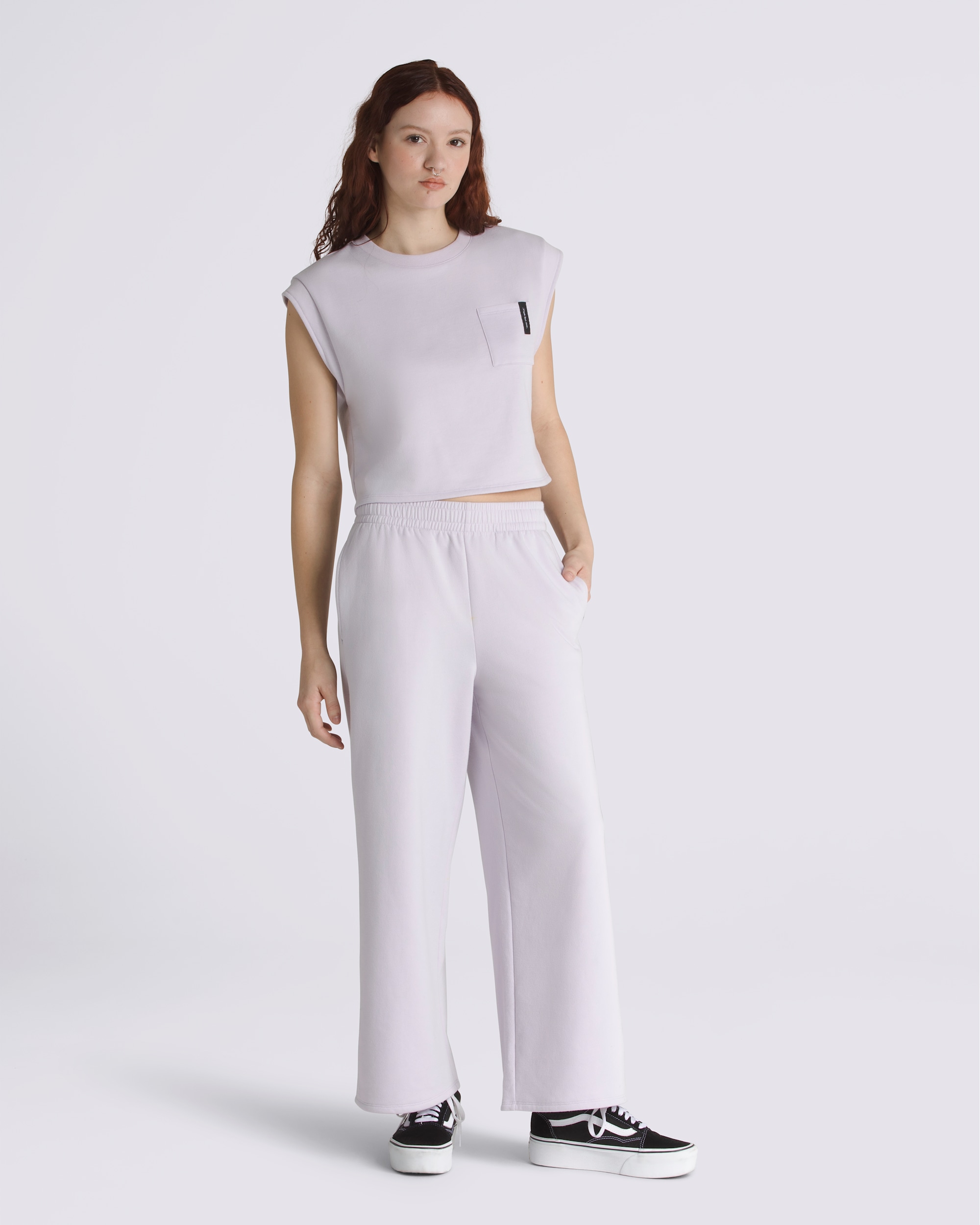 Bryn Wide Leg Pants VANS Evening Haze Grey ALT1