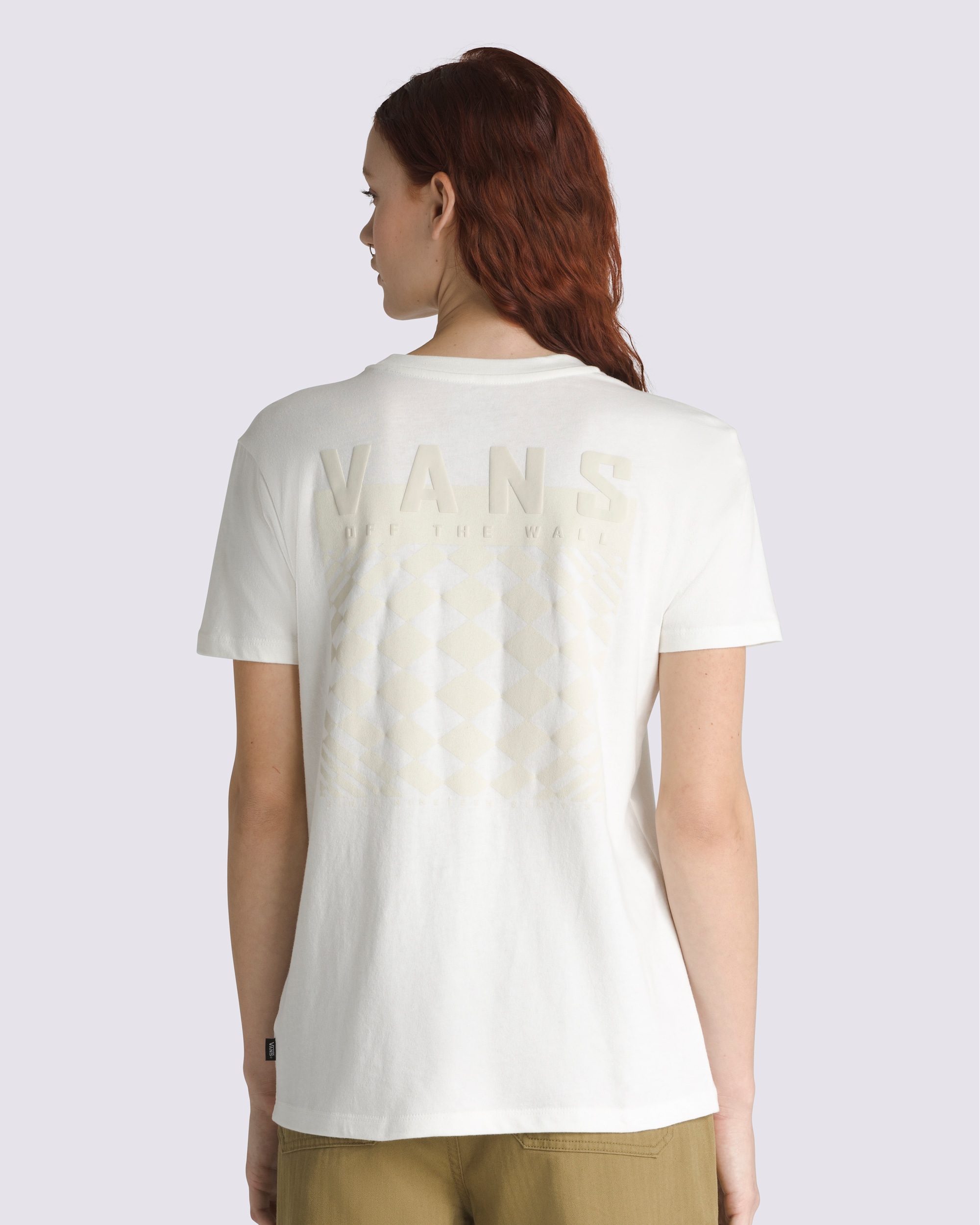 Logo Dimension Boyfriend TShirt VANS White HERO