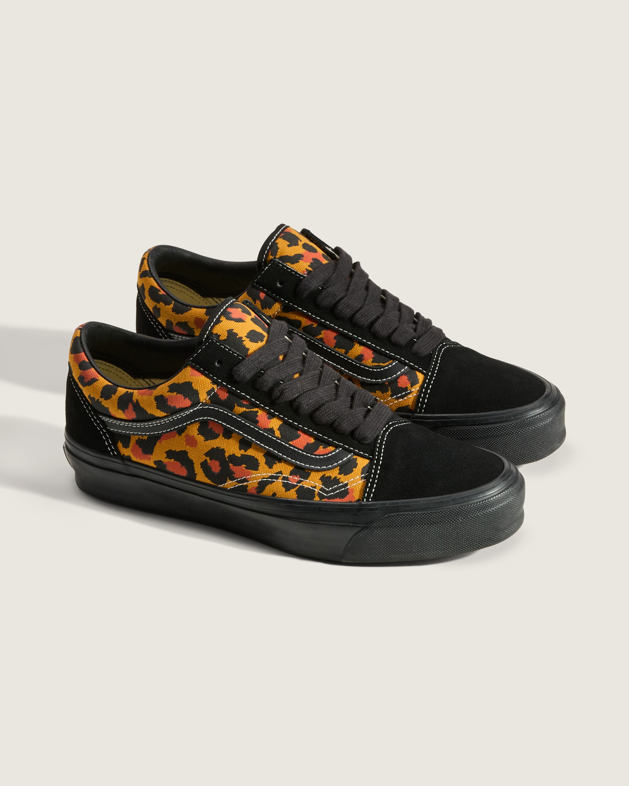 Premium Old Skool Shoe VANS Leopard Orange  Black ALT3