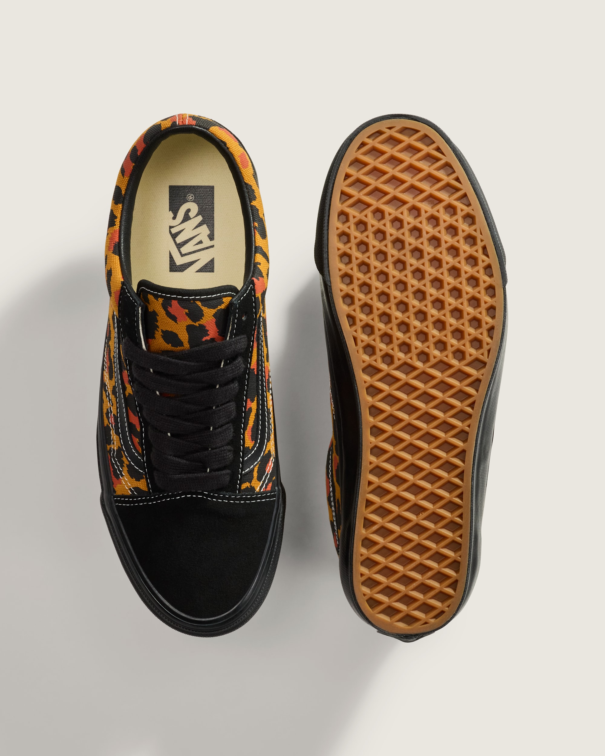 Premium Old Skool Shoe VANS Leopard Orange  Black ALT4