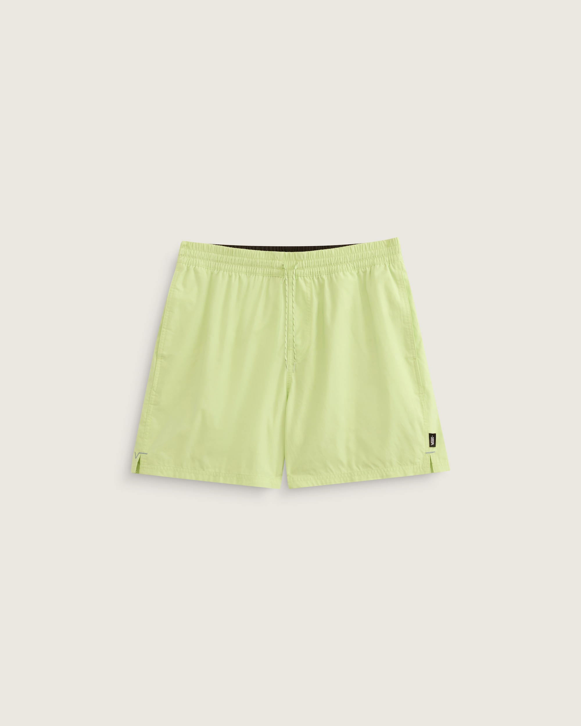 Primary Solid Elastic 17 Boardshorts VANS Shadow Lime Green FLATLAY