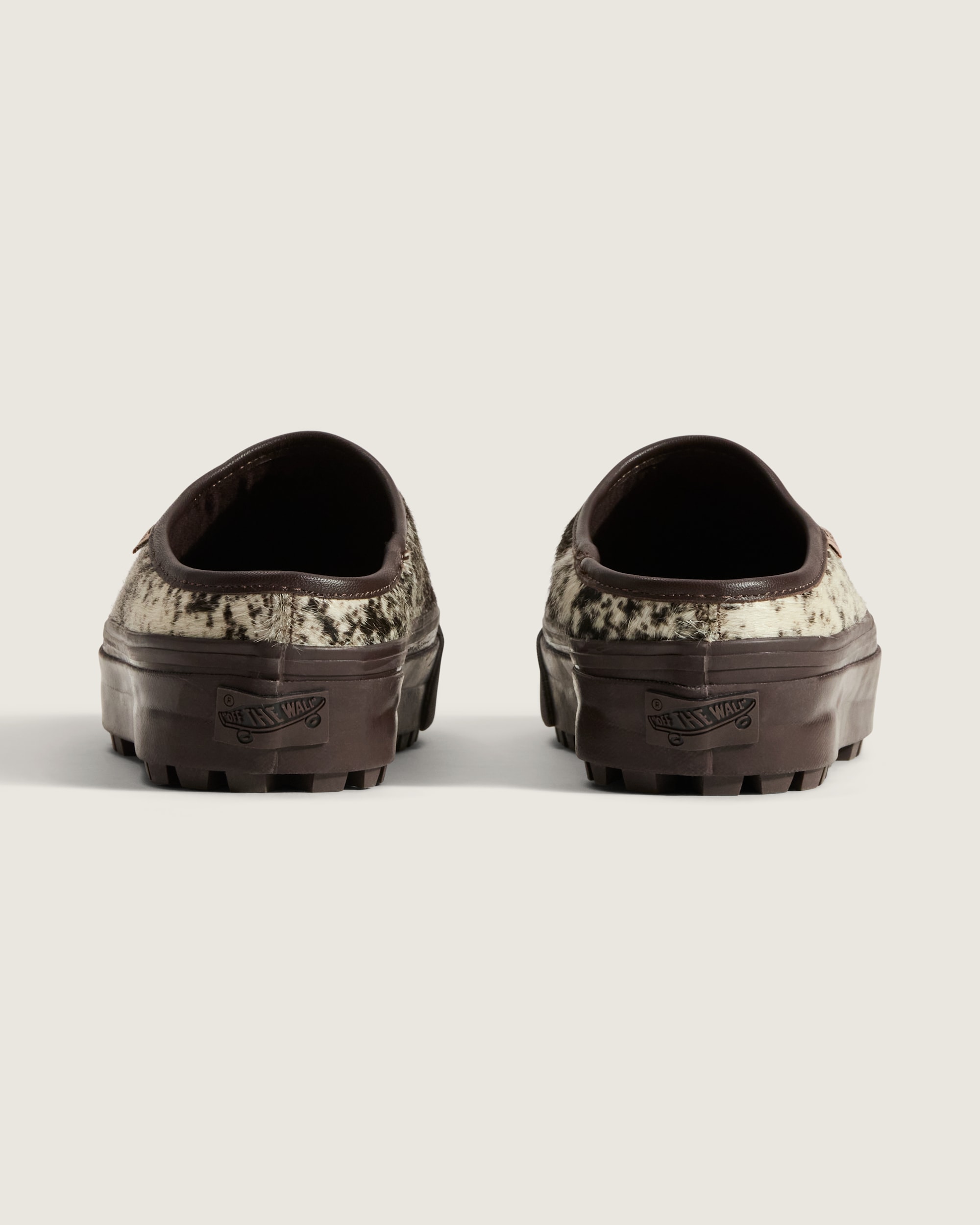 Premium Pony Hair Mule Shoe in Chocolate Plum Brown | Vans