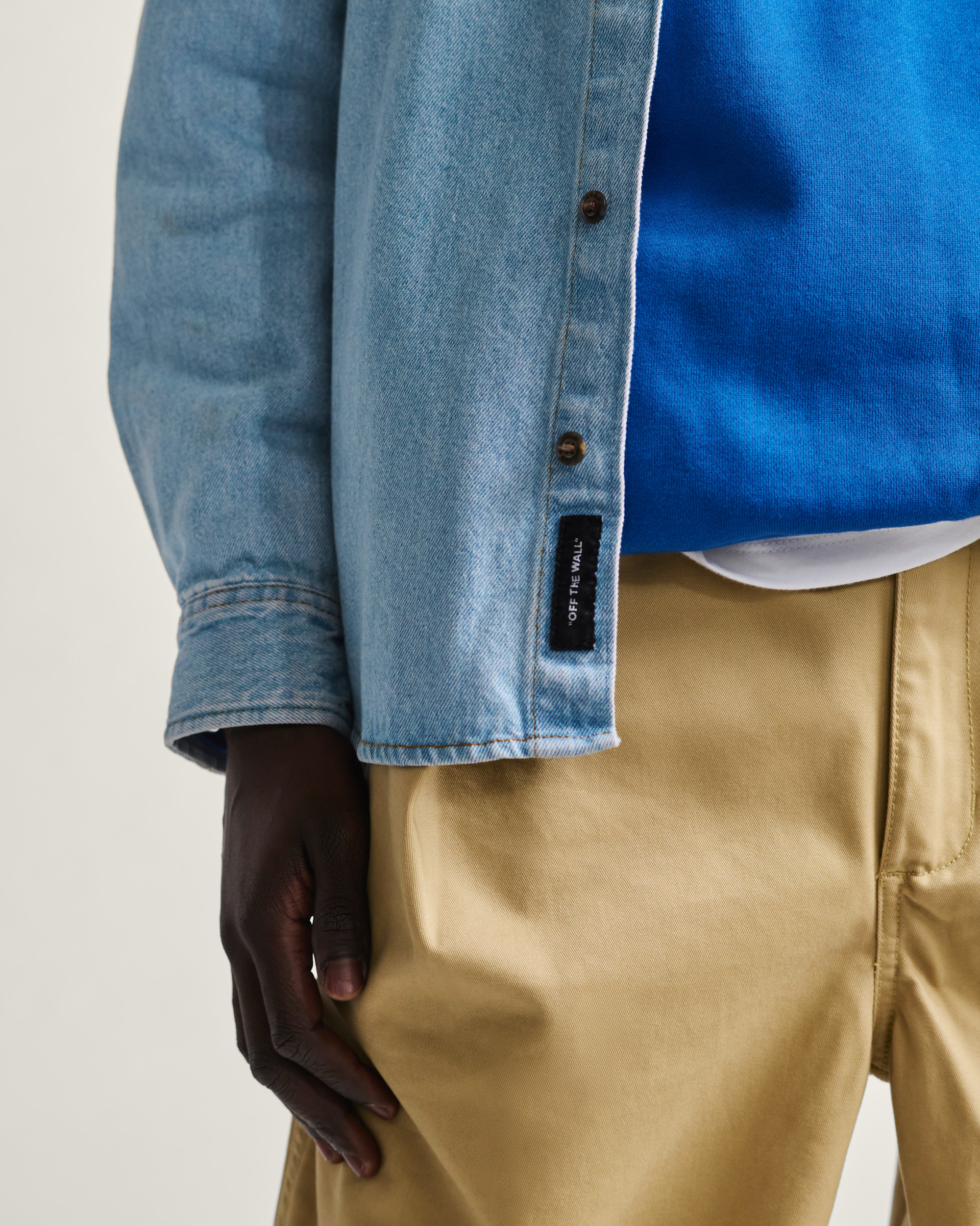 Palmhill Denim Long Sleeve Shirt VANS Light Rinse Blue ALT5