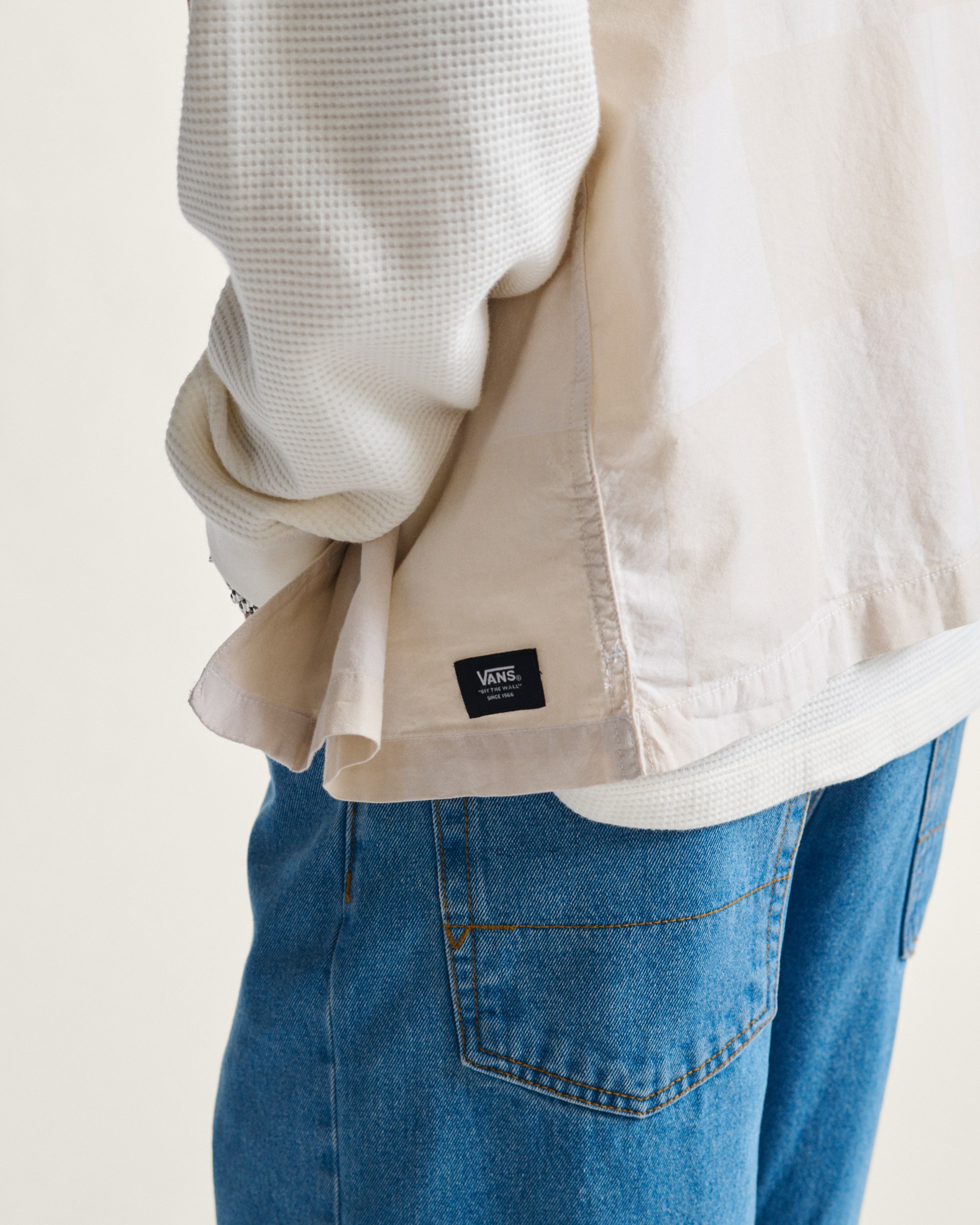 Kessler Checkerboard Woven Shirt VANS Checkerboard White ALT5