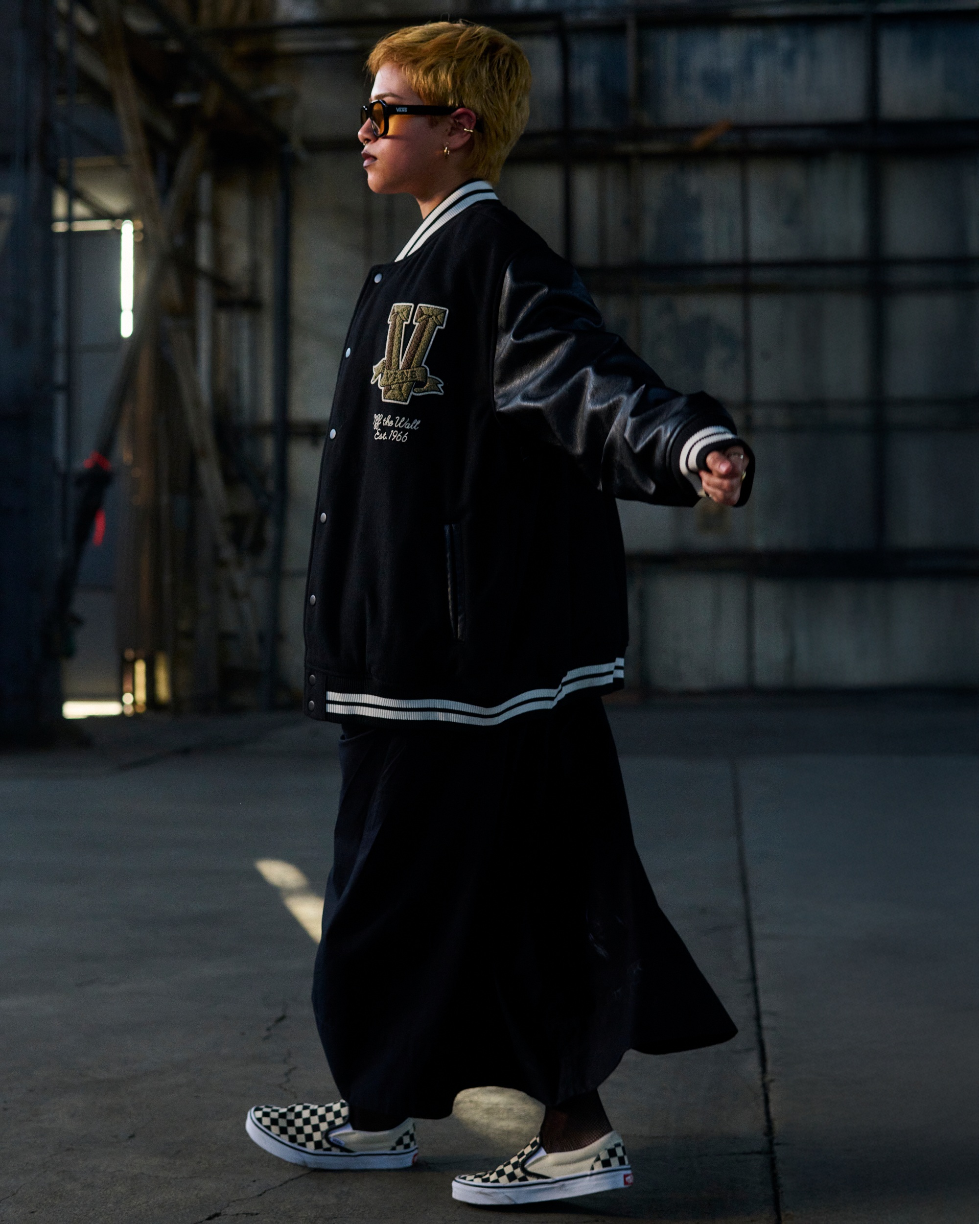 Francesca Full Skirt VANS Black ALT5