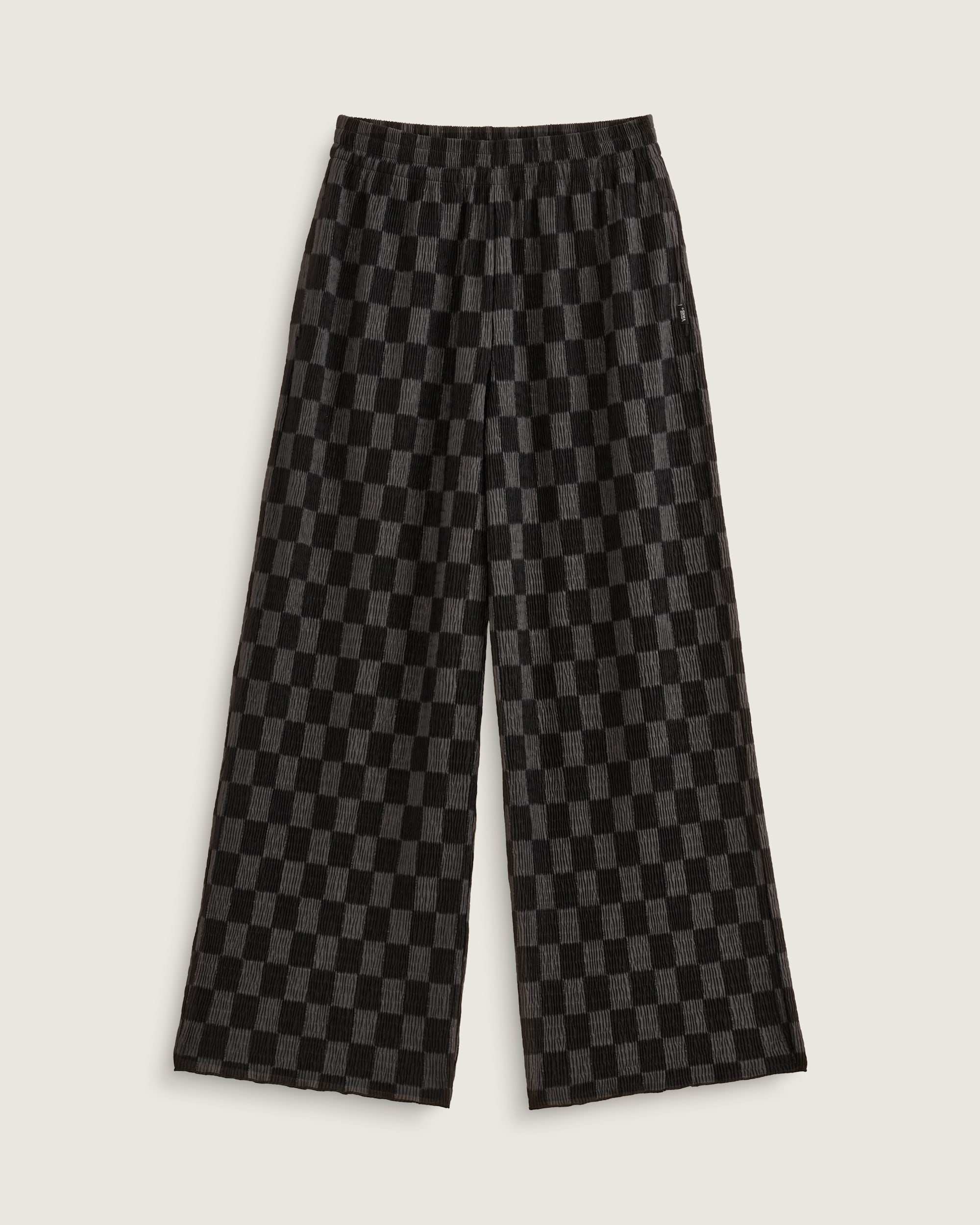 Wren Checkerboard Pants VANS Checkerboard Black  Grey FLATLAY