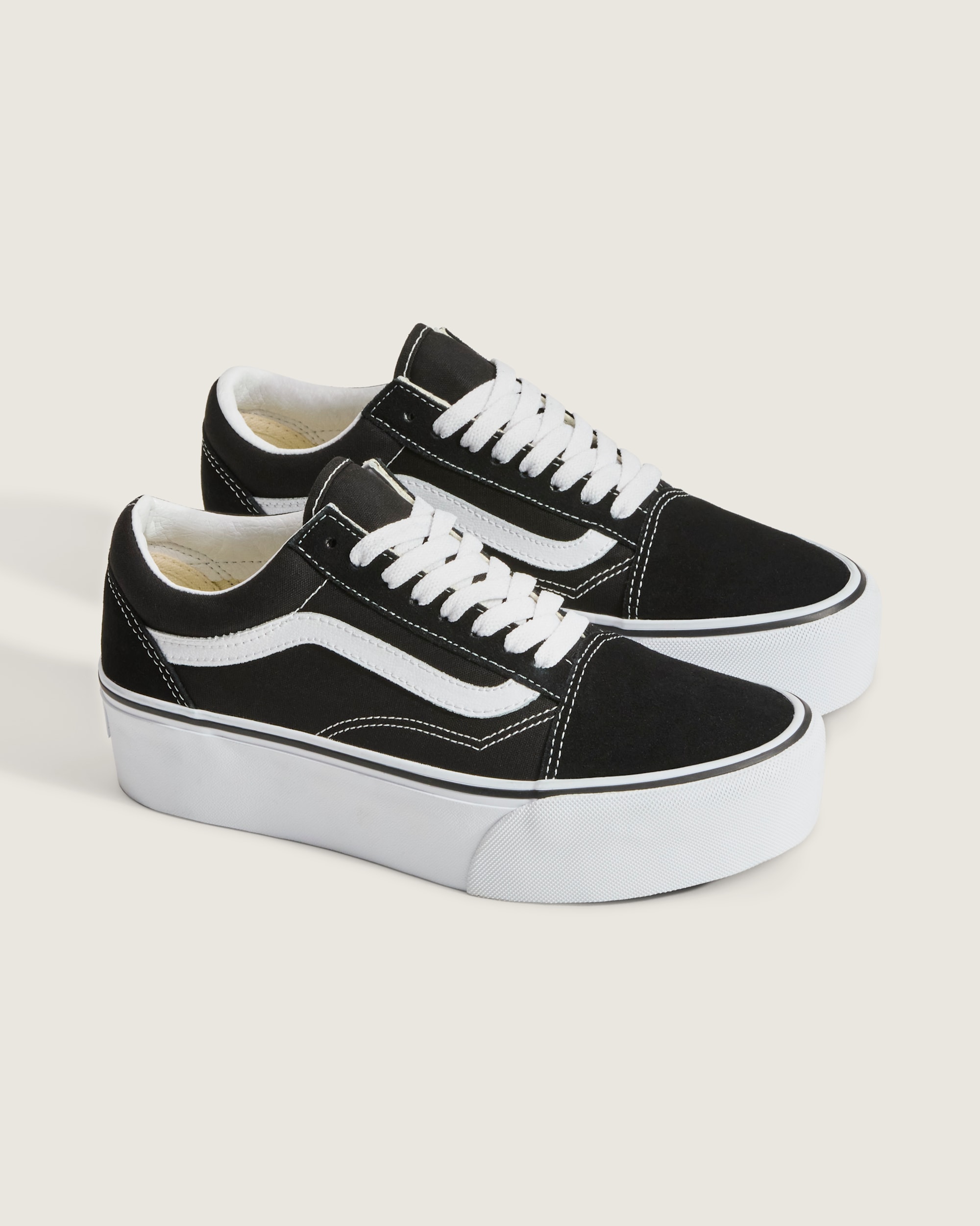 Old Skool Platform Shoe VANS Black  True White ALT3