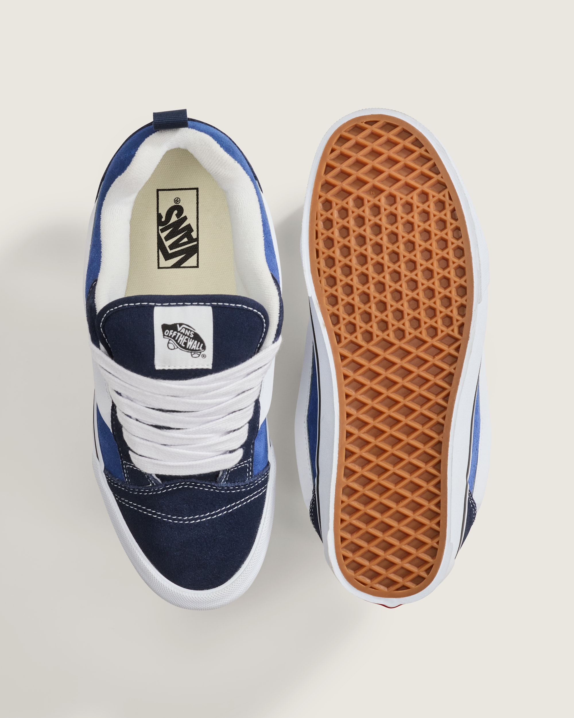 Knu Skool Shoe in Navy Blue / True White | Vans