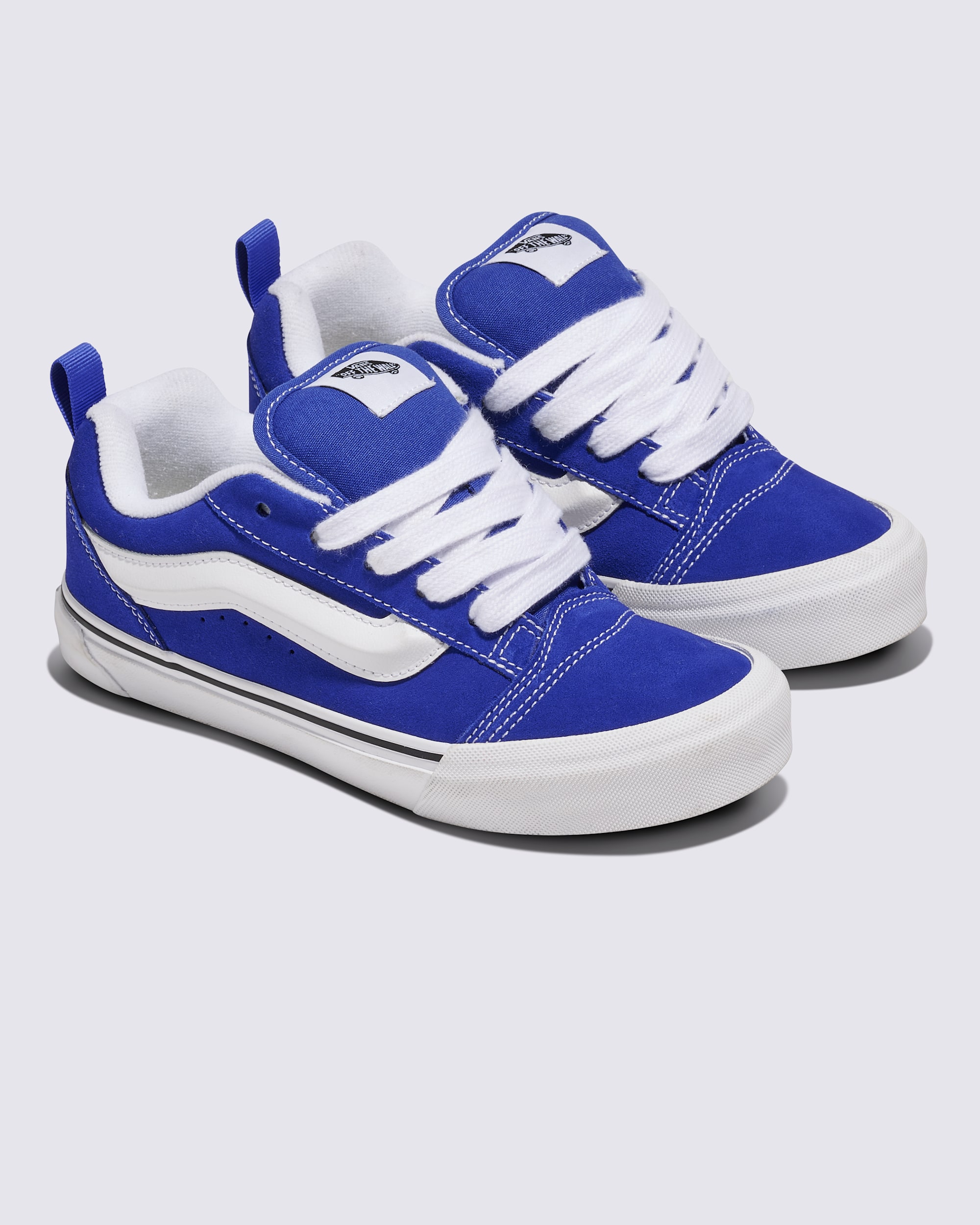 Big Kids Knu Skool Shoe VANS Blue  White ALT1