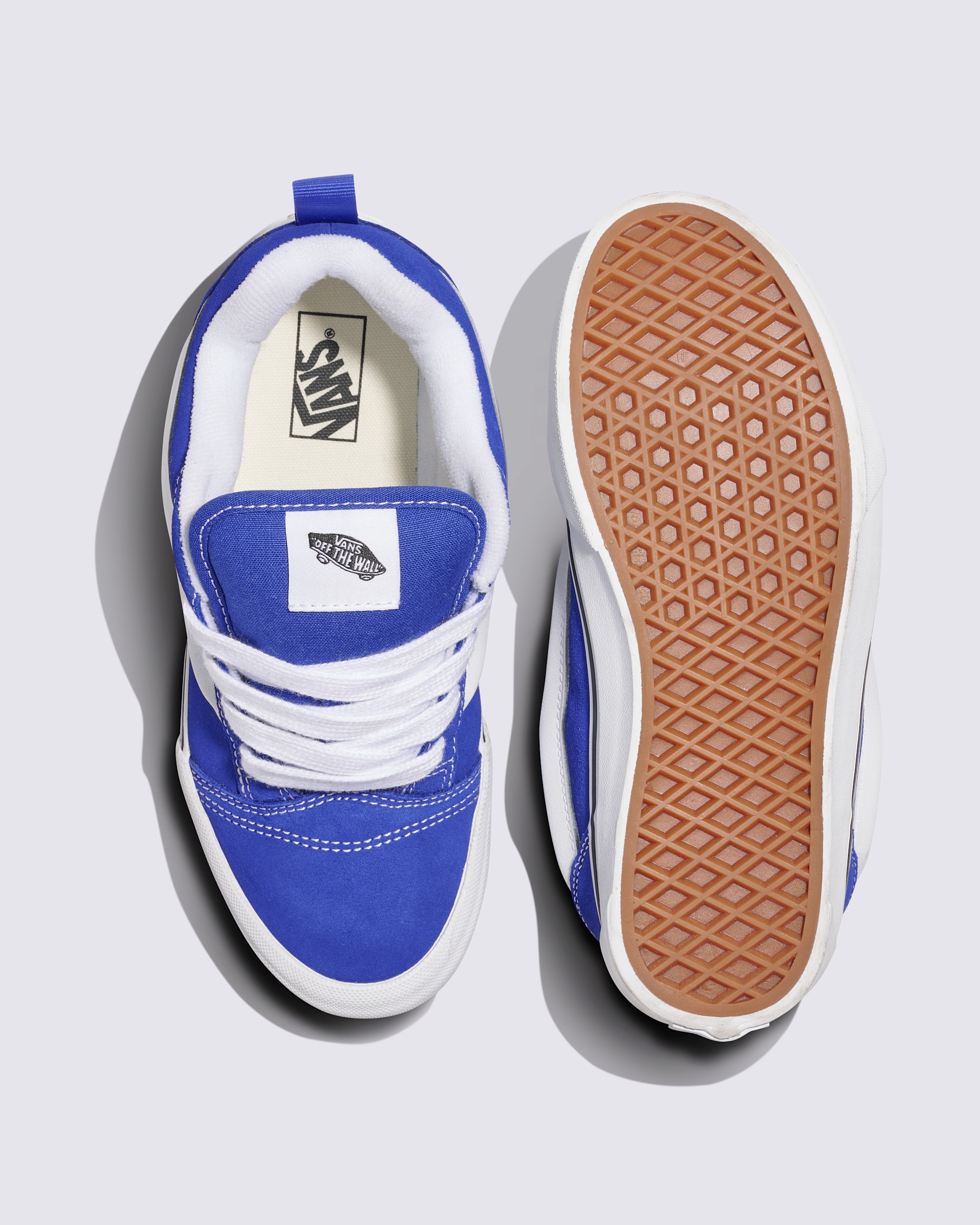 Big Kids Knu Skool Shoe VANS Blue  White ALT2