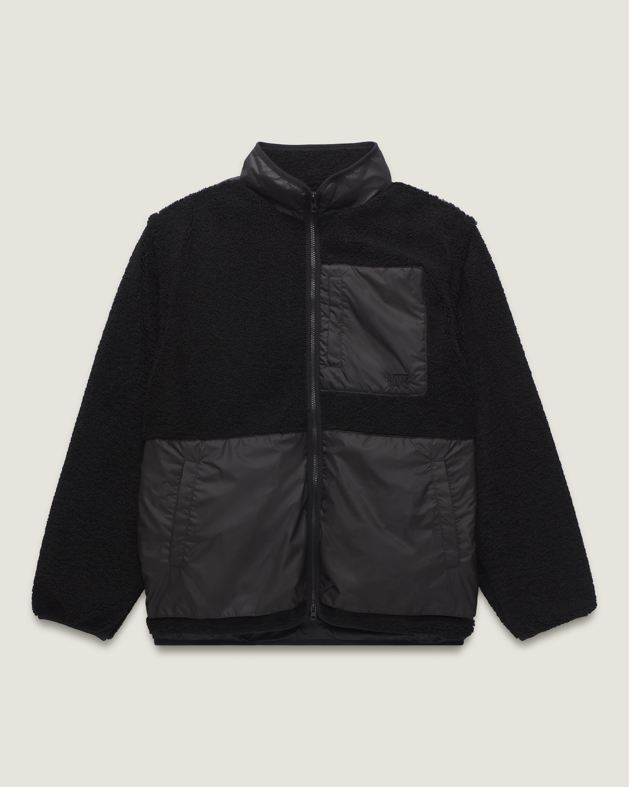 Navigate High Pile Jacket in Black | Vans