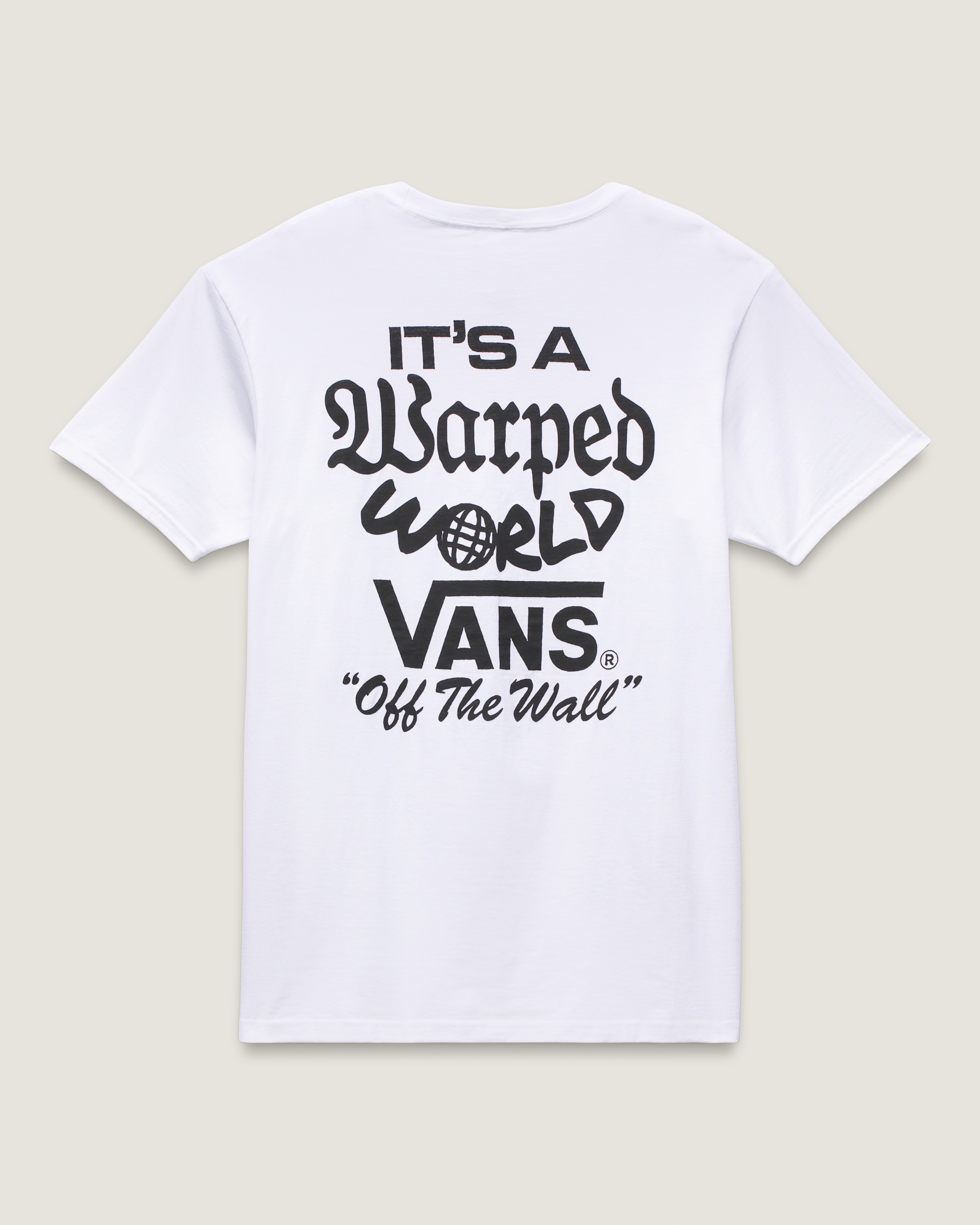 Warped World TShirt VANS White FLATLAY