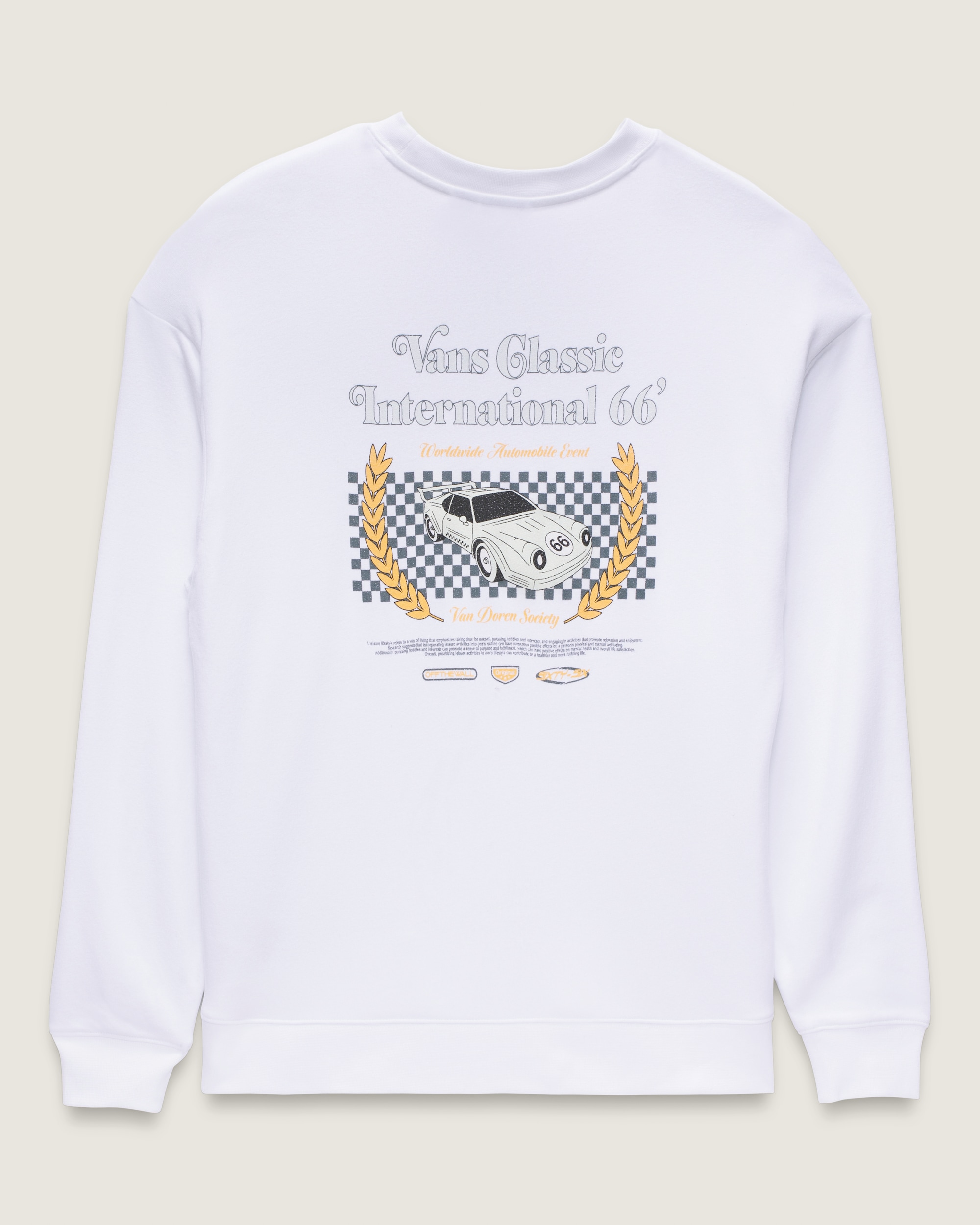 Sport International 66 Crew Sweatshirt VANS White FLATLAY