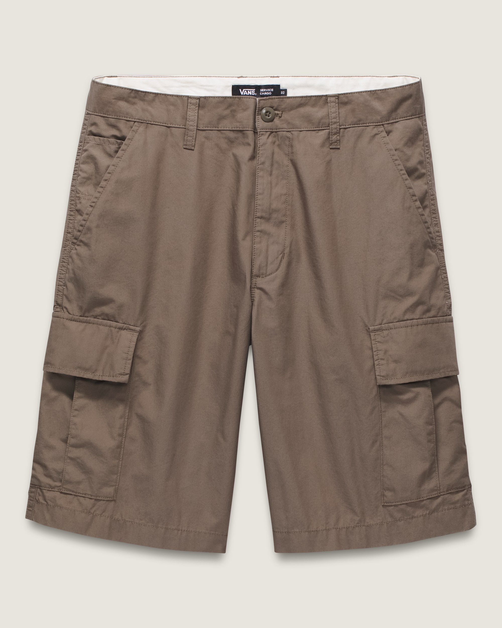 Service Cargo Loose 22 Shorts VANS Bungee Cord Brown FLATLAY