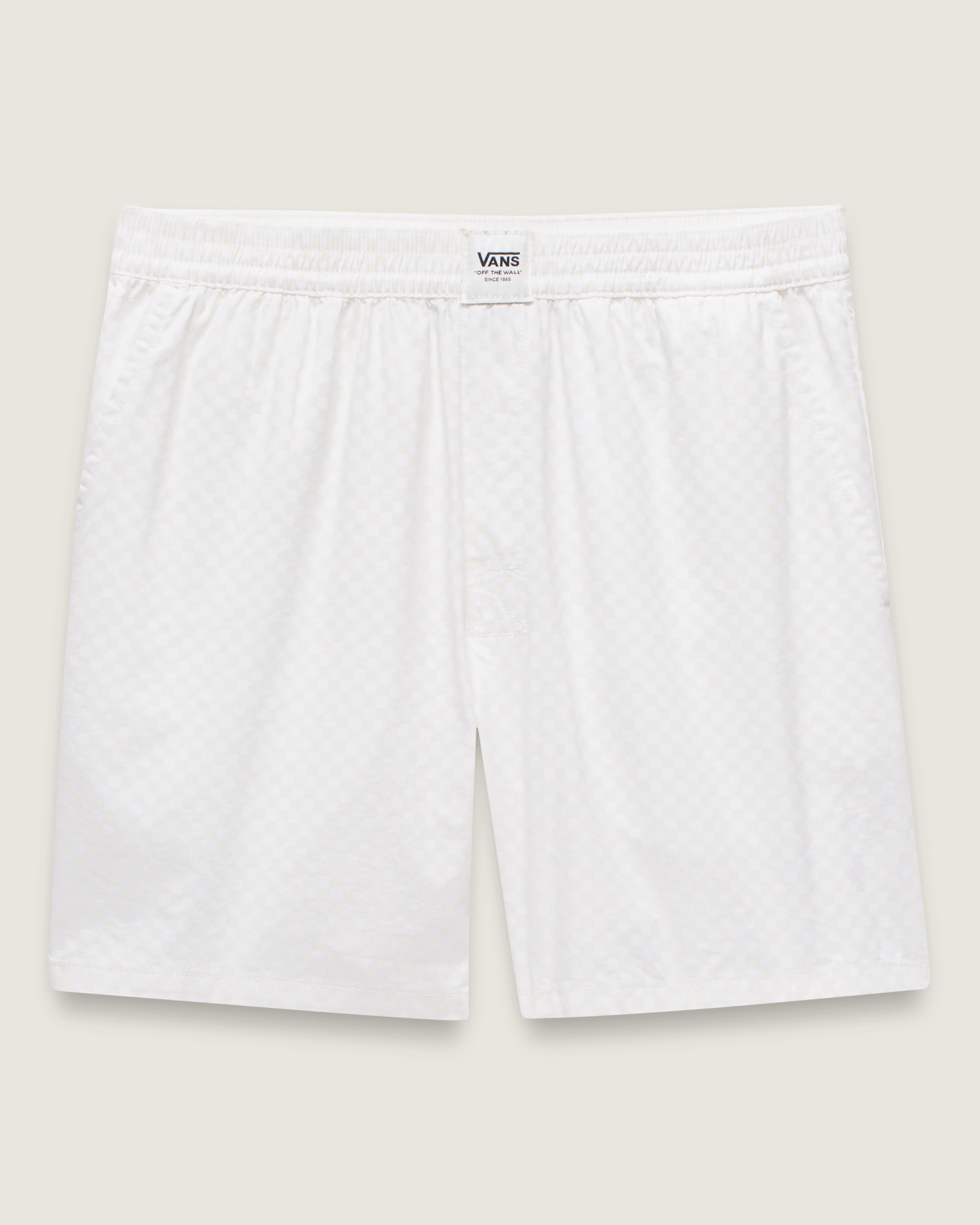 Alicia Checkerboard 35 Boxer Shorts VANS White FLATLAY