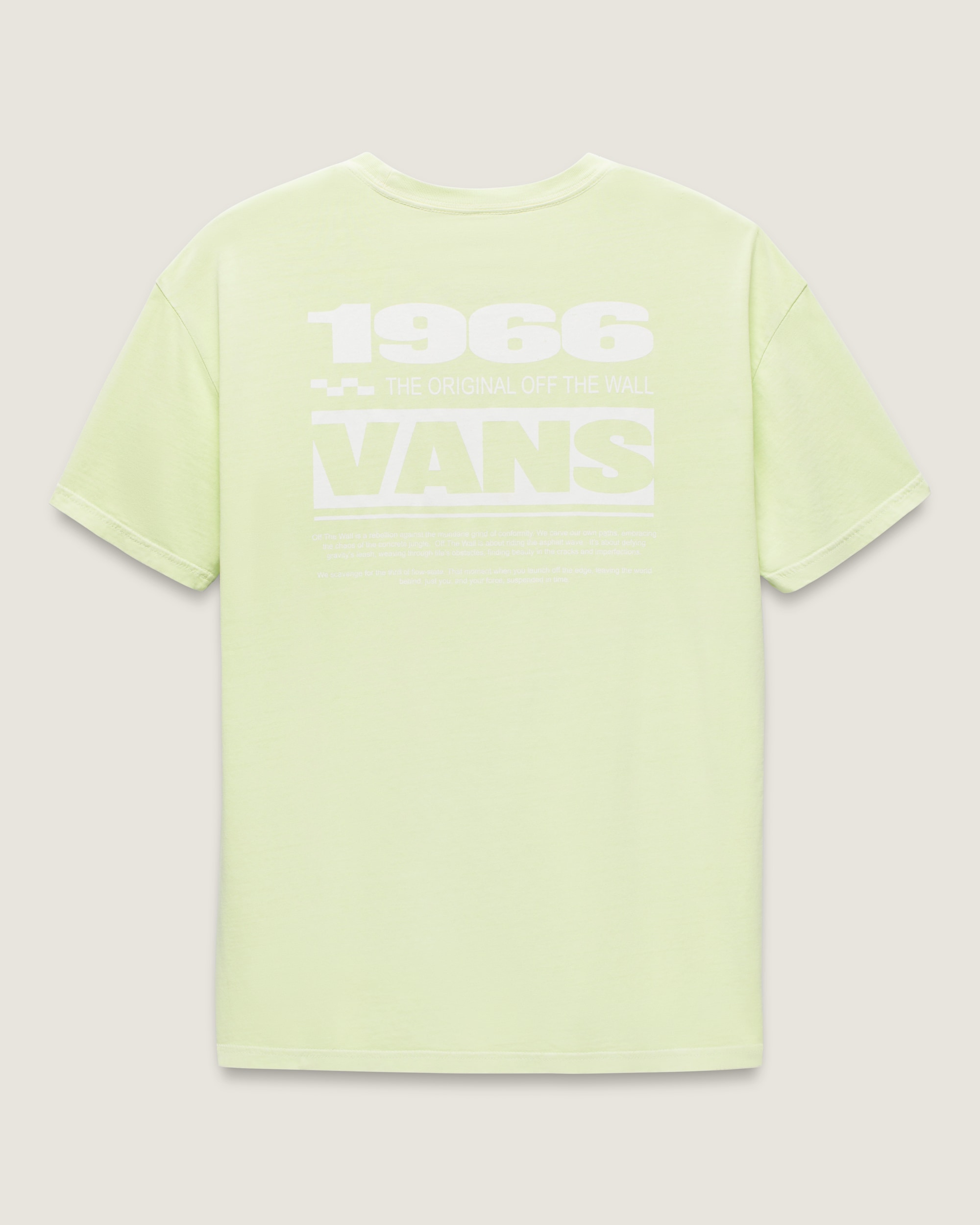 Suspension TShirt VANS Shadow Lime Green FLATLAY