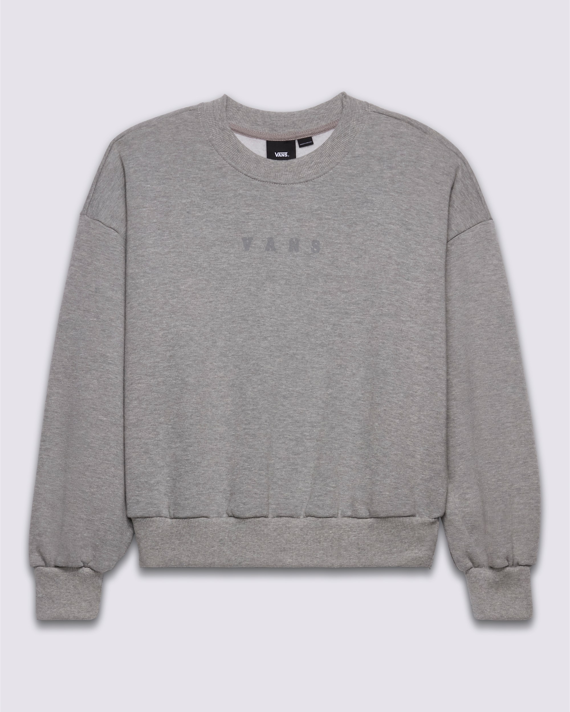 Faded Lessons Retro Crew Sweatshirt VANS Cement Heather Grey ALT1