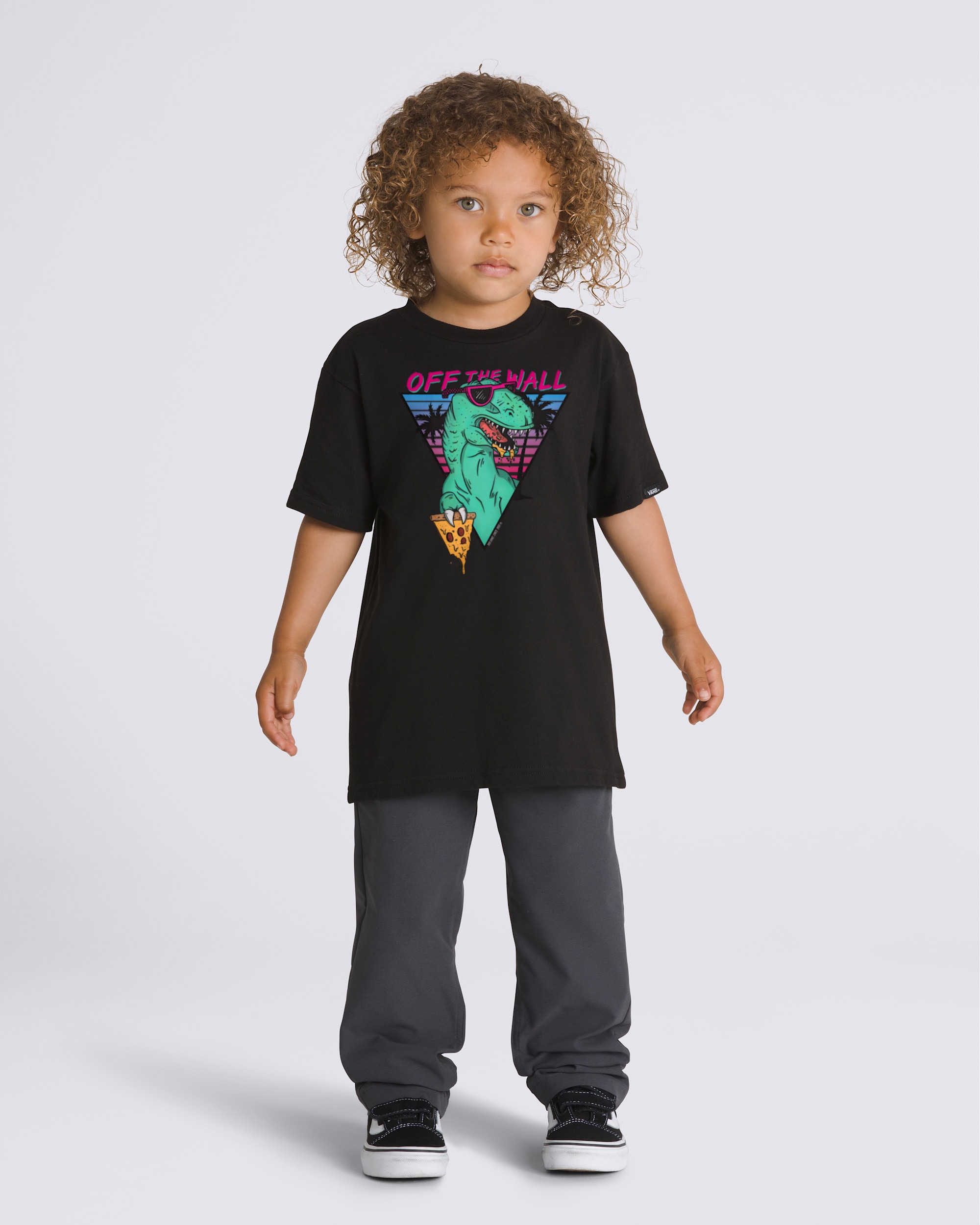 Little Kids Dino Za TShirt VANS Black ALT2