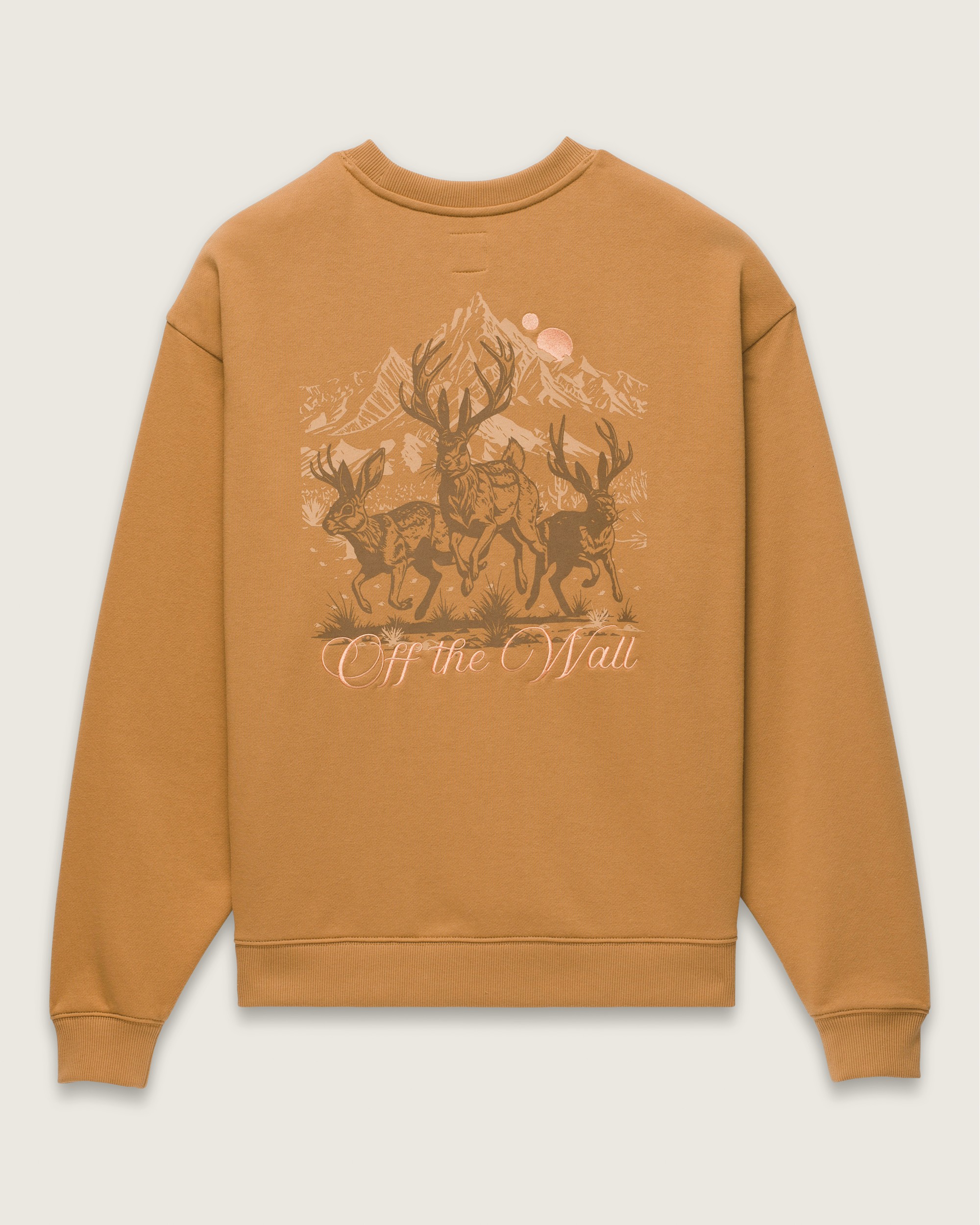On The Move Oversized Crew Sweatshirt VANS Brown Sugar FLATLAY