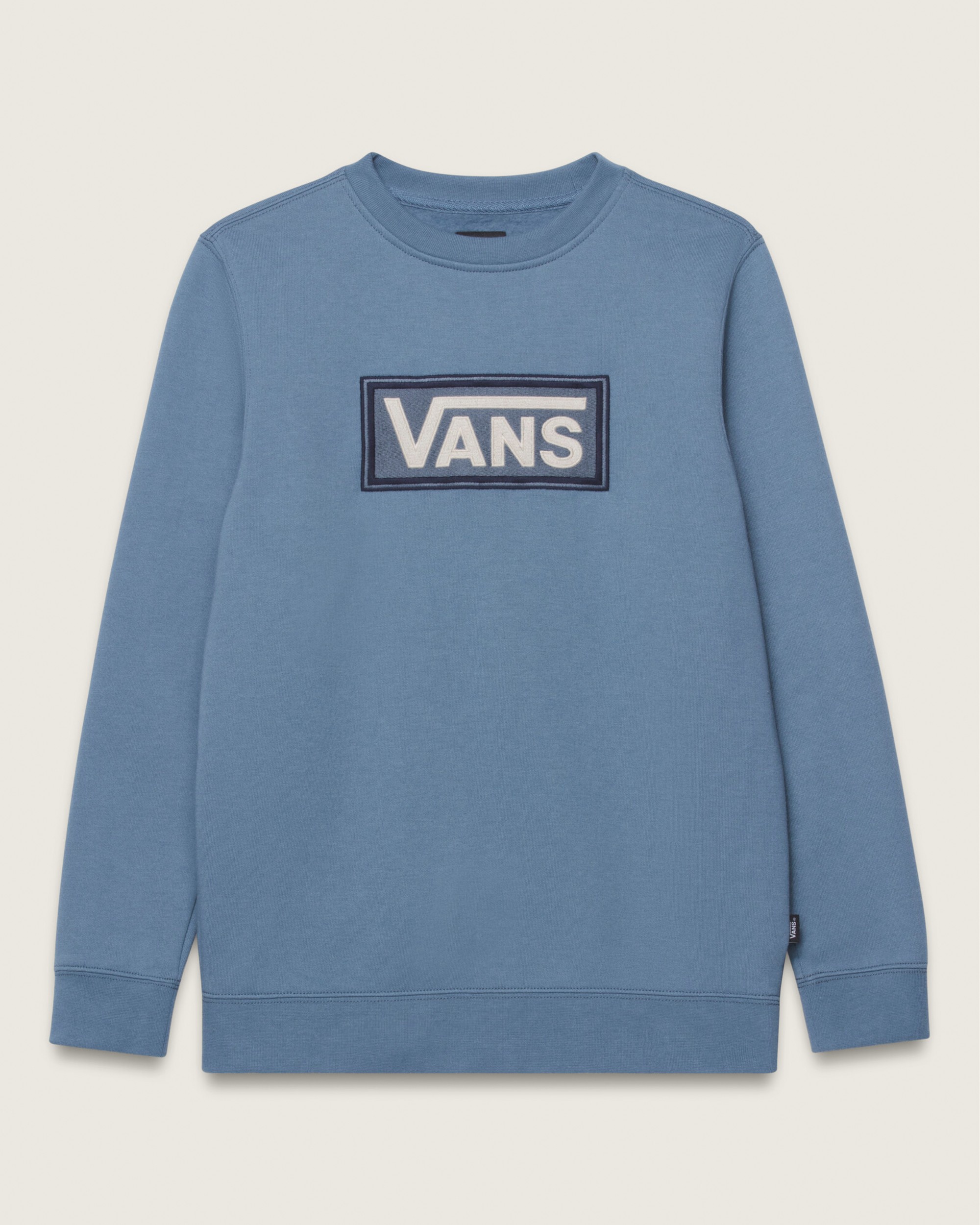 Kids Reboxed Crew Sweatshirt VANS Blue Stone FLATLAY