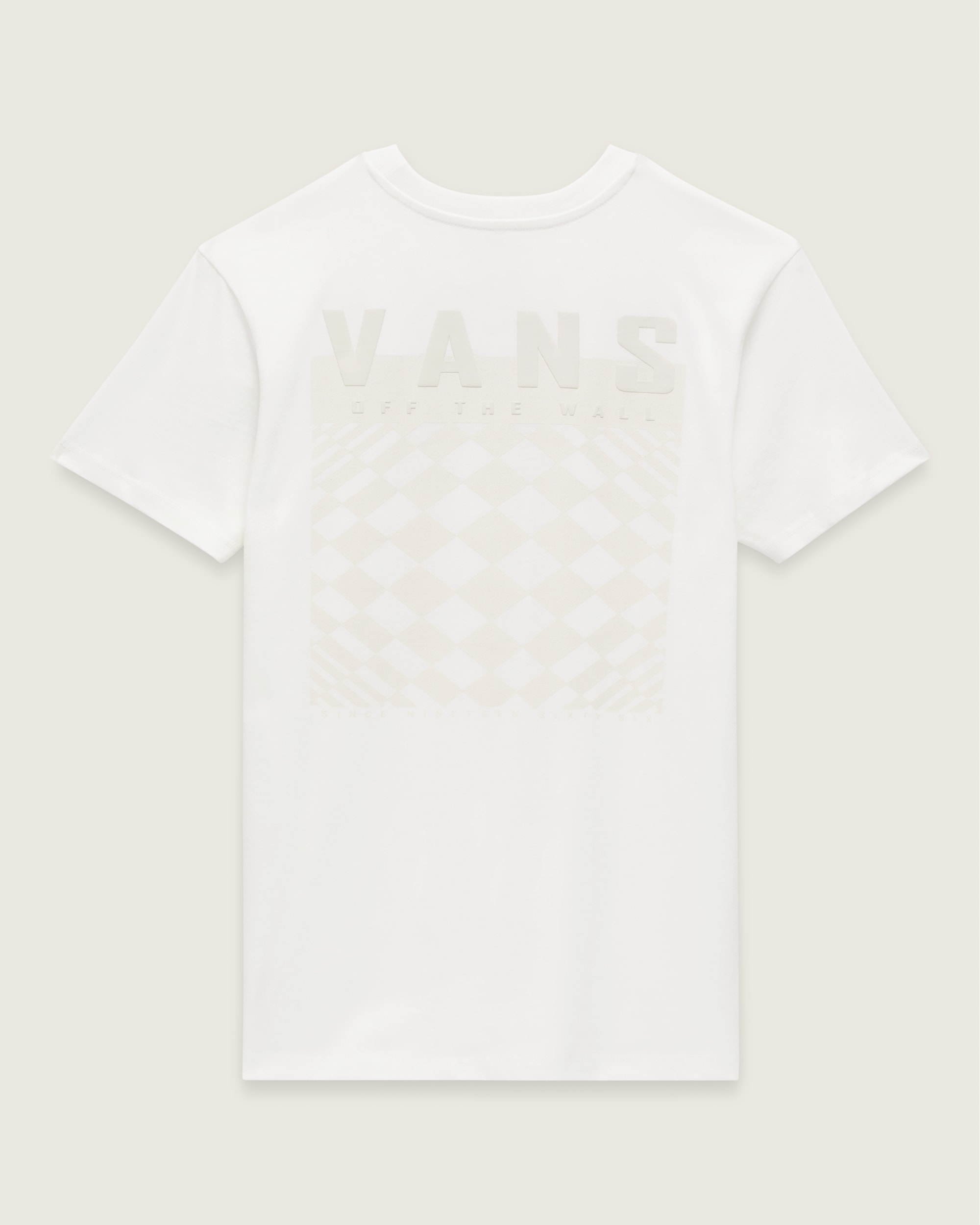 Logo Dimension Boyfriend TShirt VANS White FLATLAY