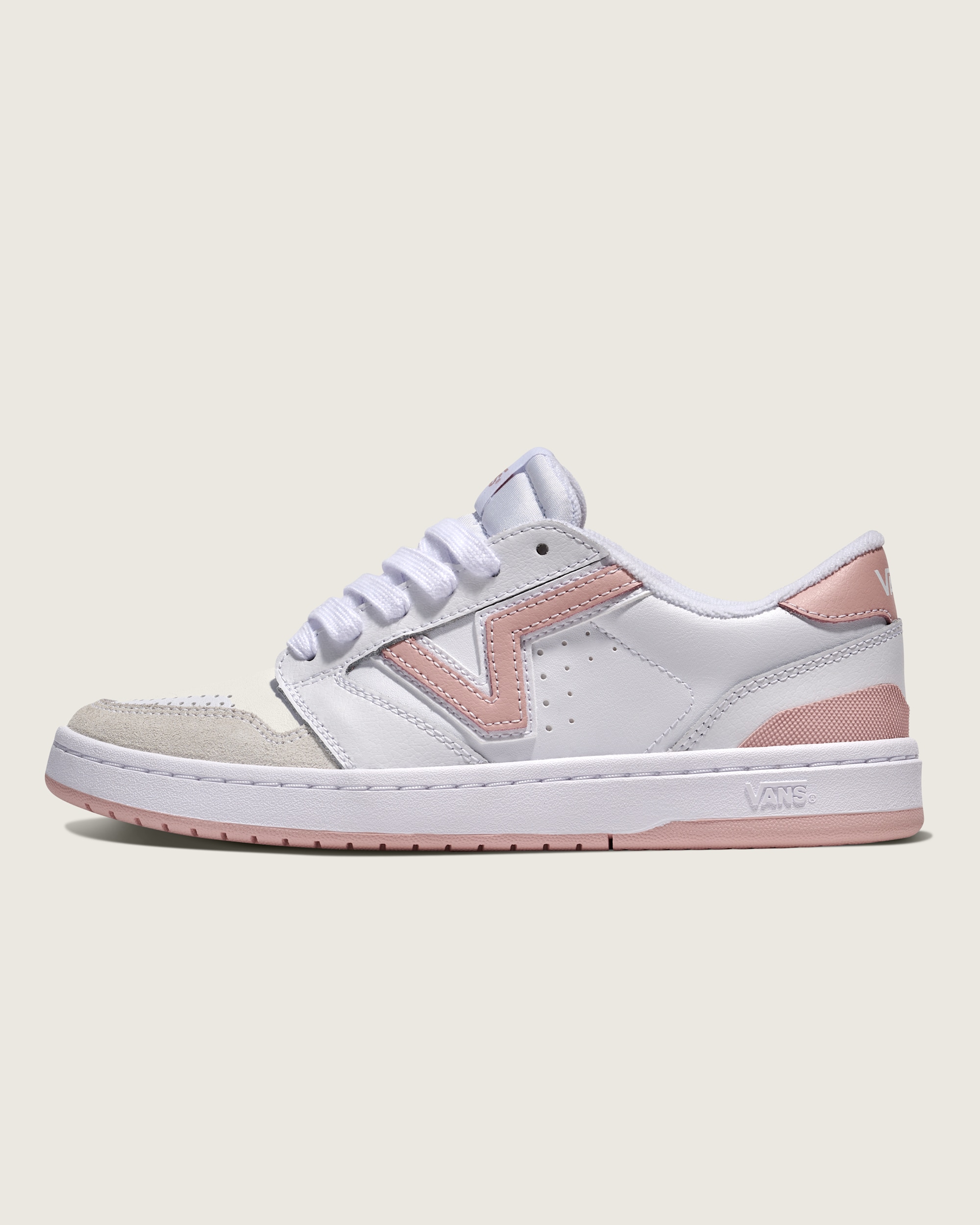 Lowland 20 Shoe VANS White  Sepia Rose Pink HERO