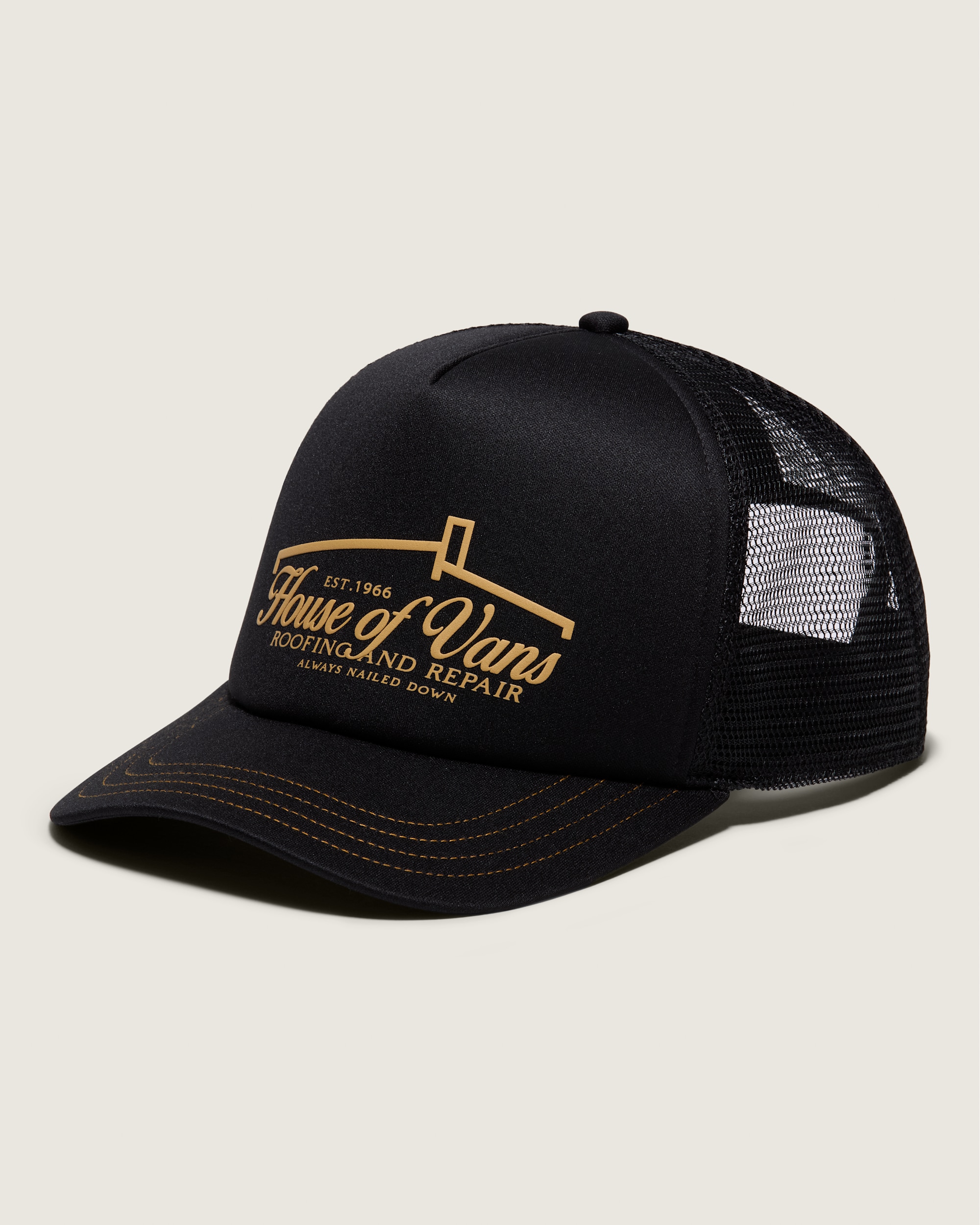 Roof Curved Bill Trucker Hat