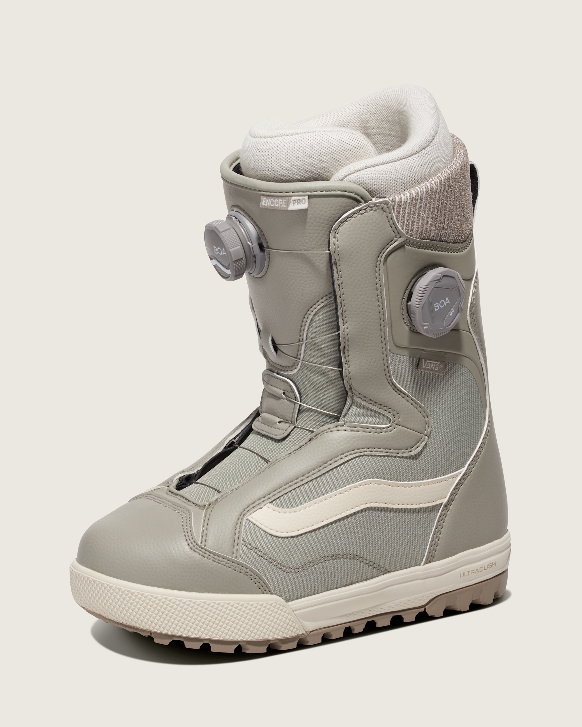 Womens Encore Pro Snowboard Boot VANS Warm Grey HERO