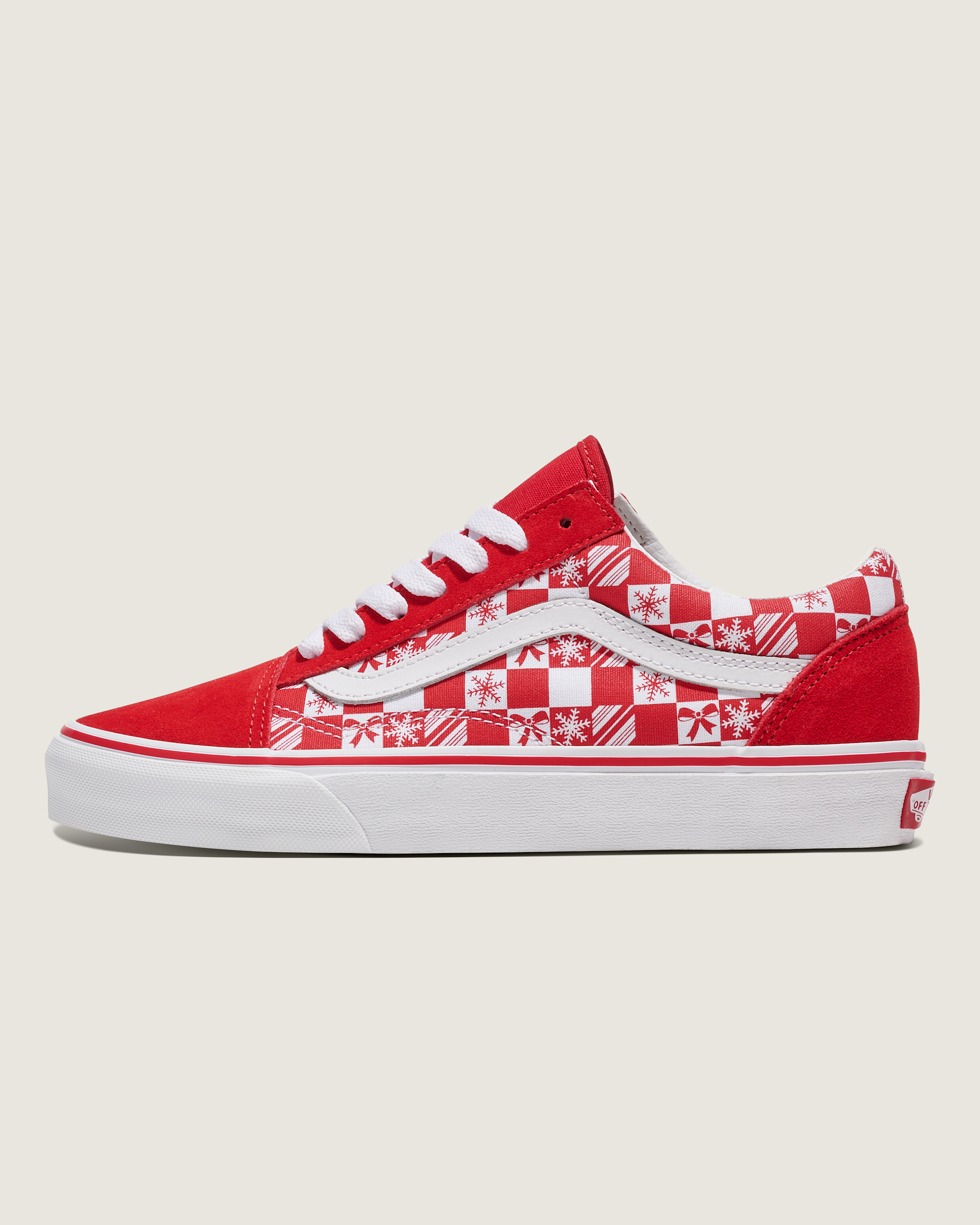 Customs Old Skool Holiday Checkerboard Shoe VANS Customs HERO