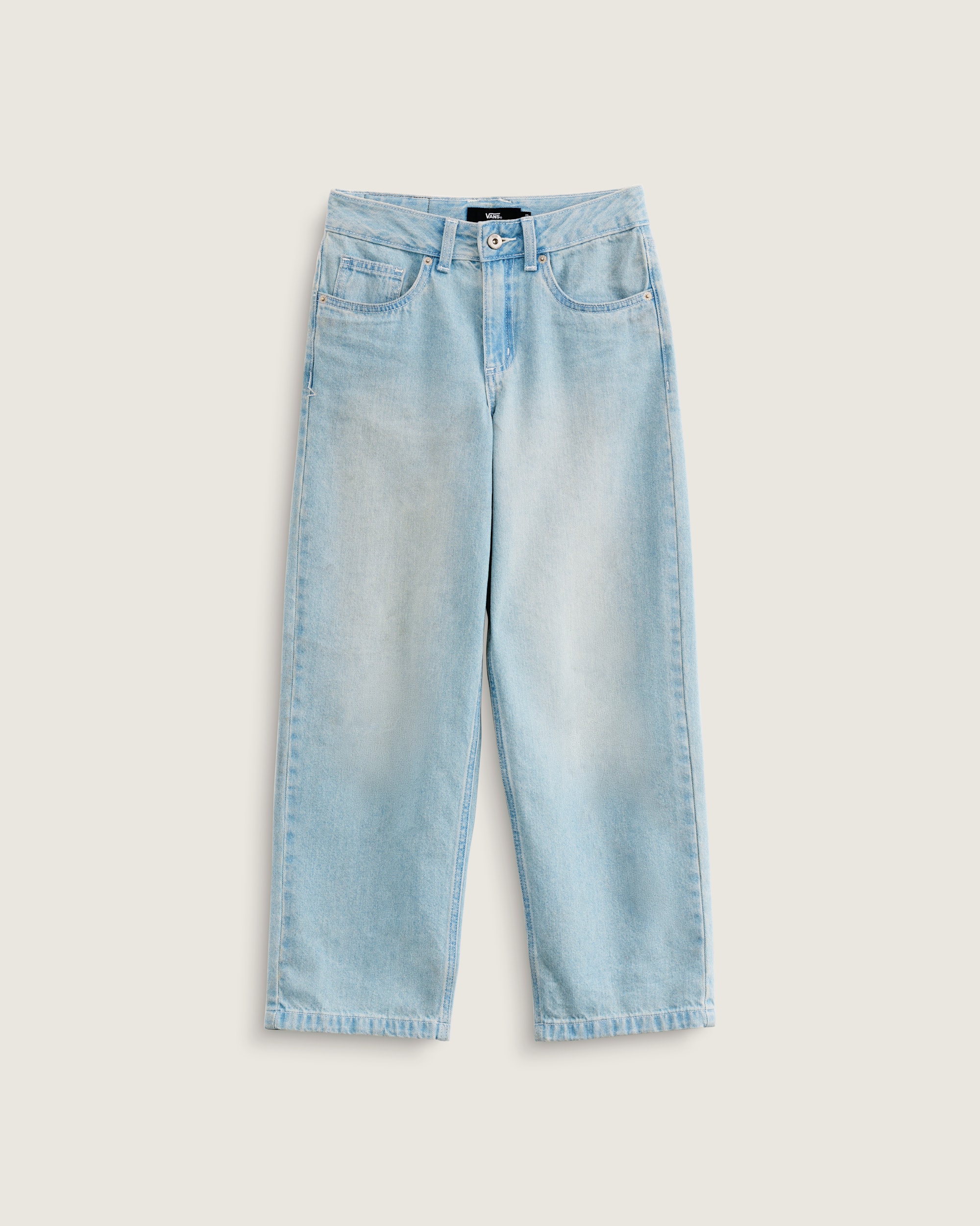 Kids Sirelle Denim Puddle Pants VANS Light Stonewash Blue HERO