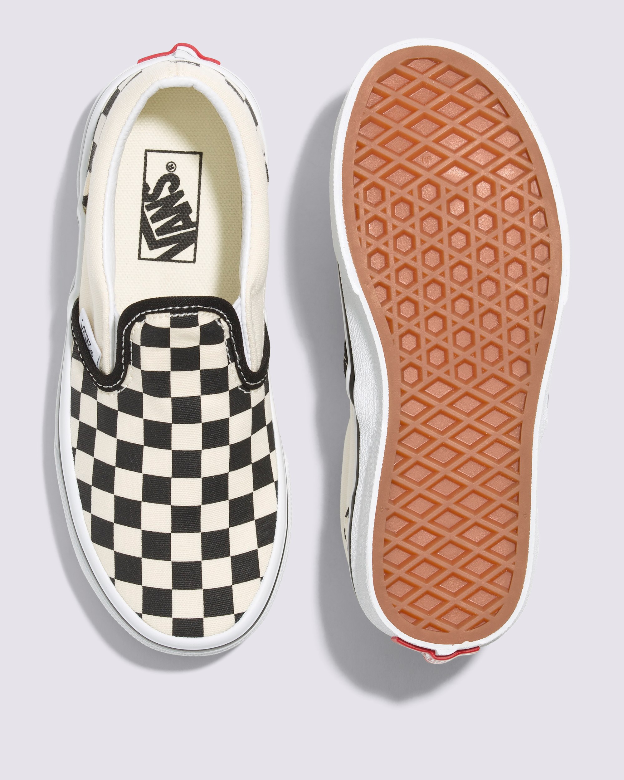 Little Kids Classic SlipOn Checkerboard Shoe VANS Checkerboard Black  White ALT4