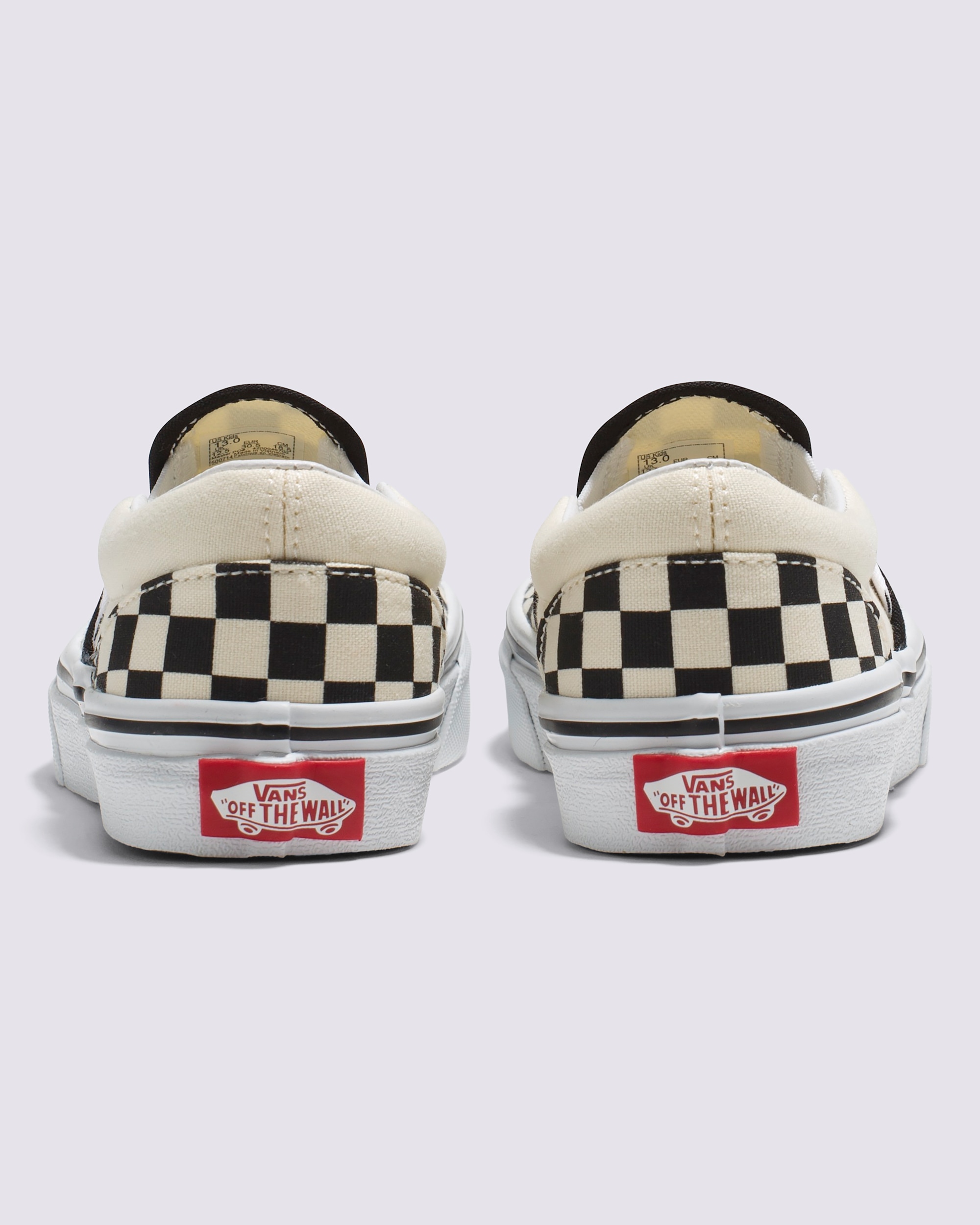 Little Kids Classic SlipOn Checkerboard Shoe VANS Checkerboard Black  White ALT5