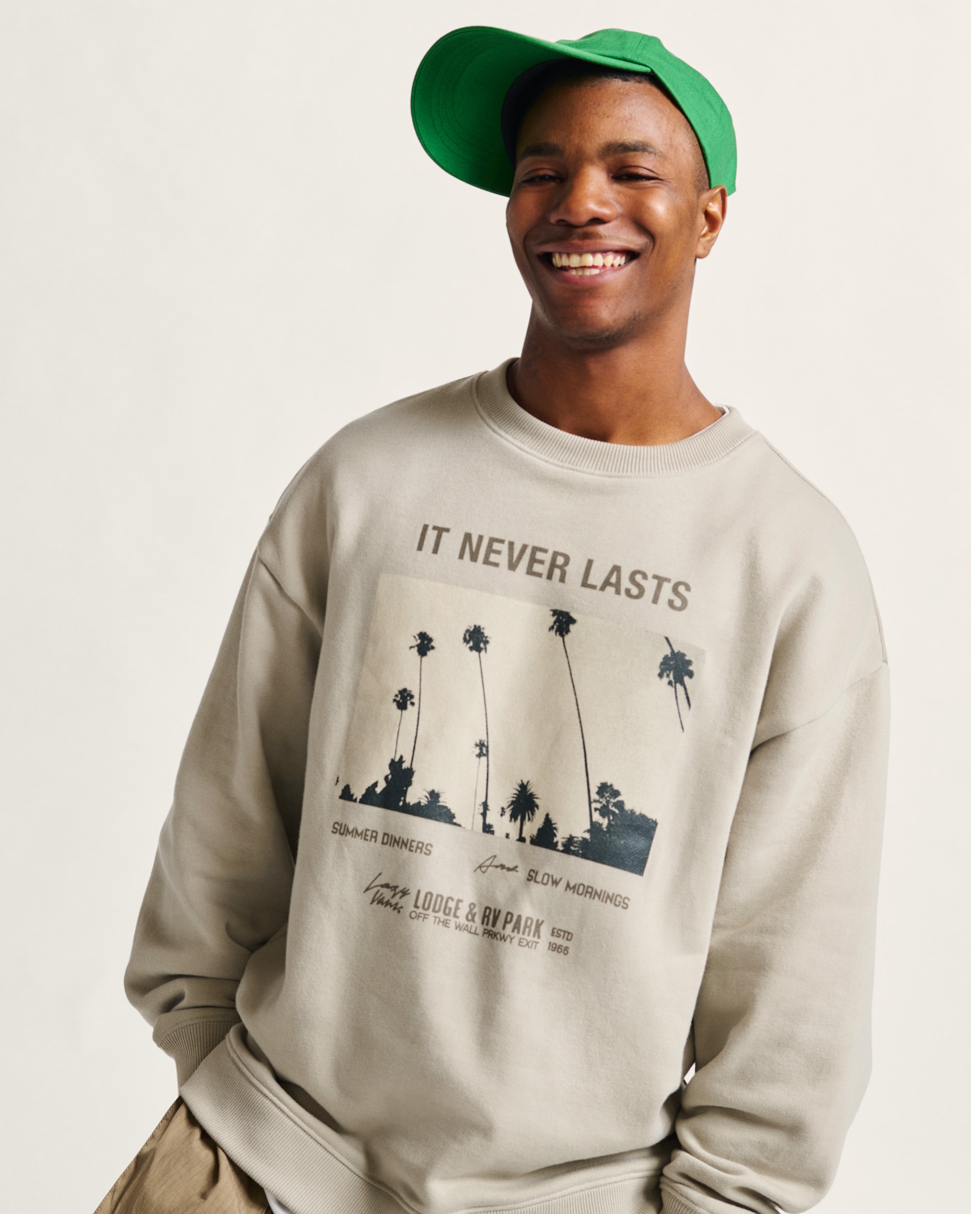 Photo Neverlasting Crew Sweatshirt VANS London Fog Grey ALT4