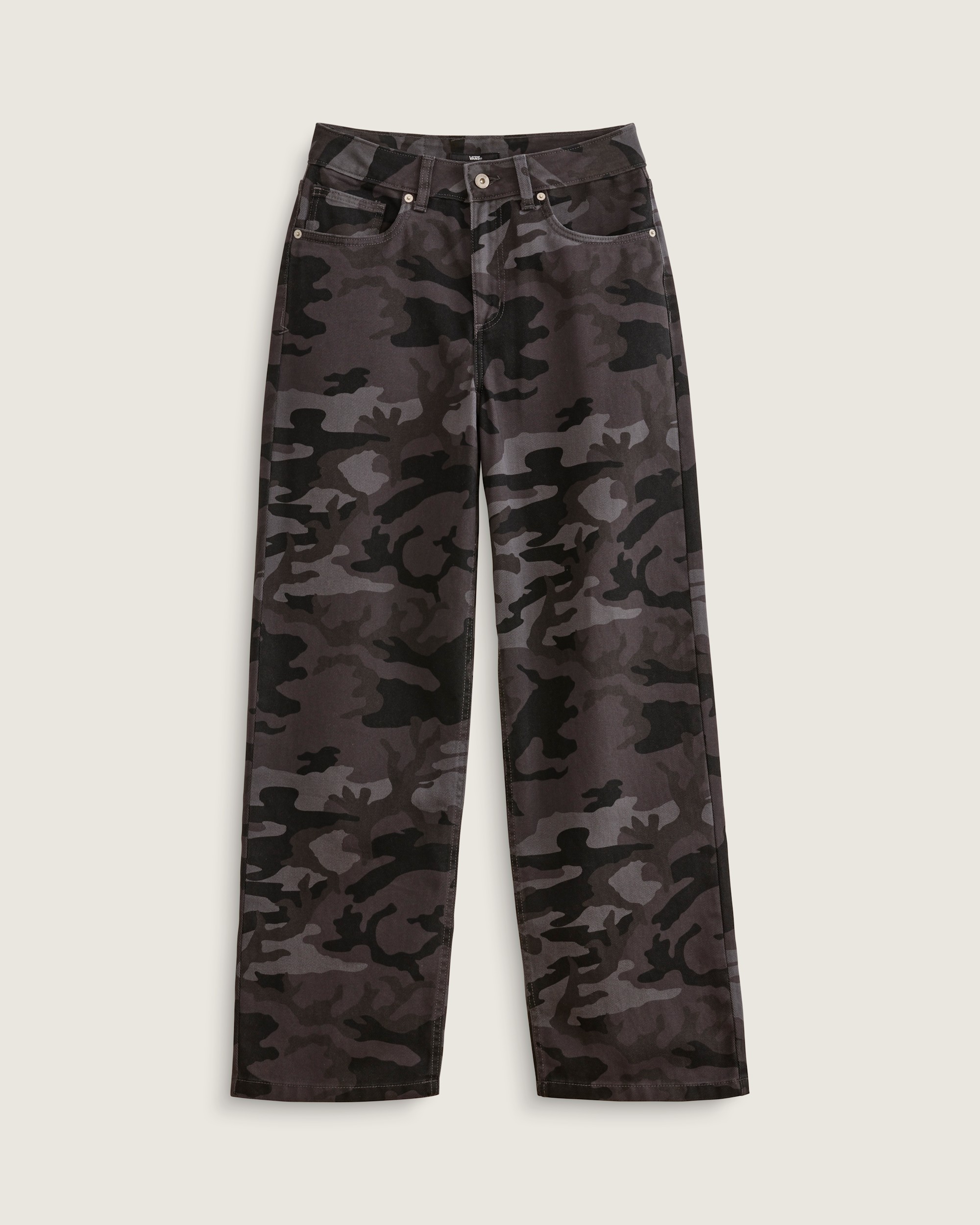 Sirelle 5 Pocket Denim Puddle Pants VANS Camo Black  Grey HERO