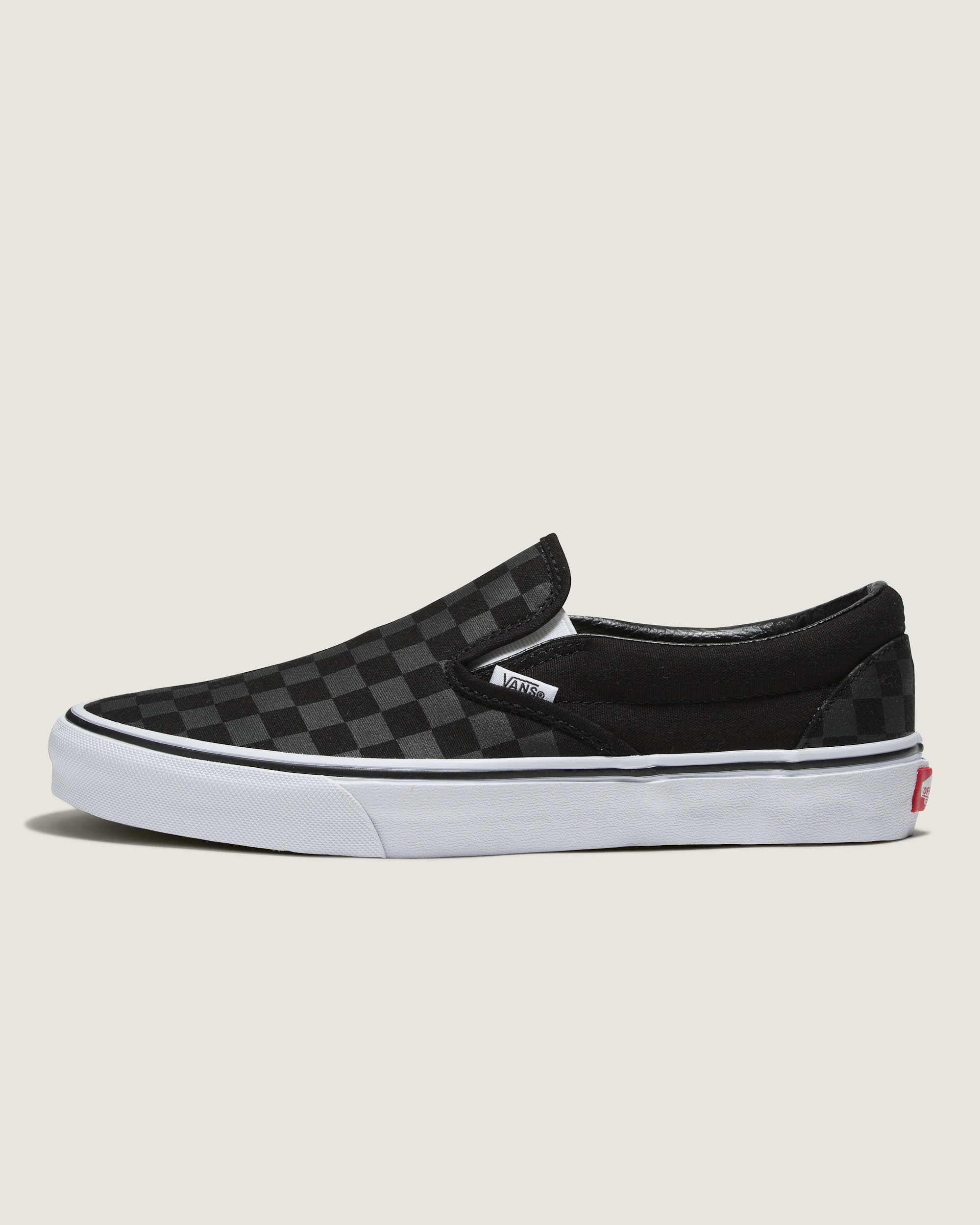 Customs Classic SlipOn Checkerboard Wide Shoe VANS Customs HERO