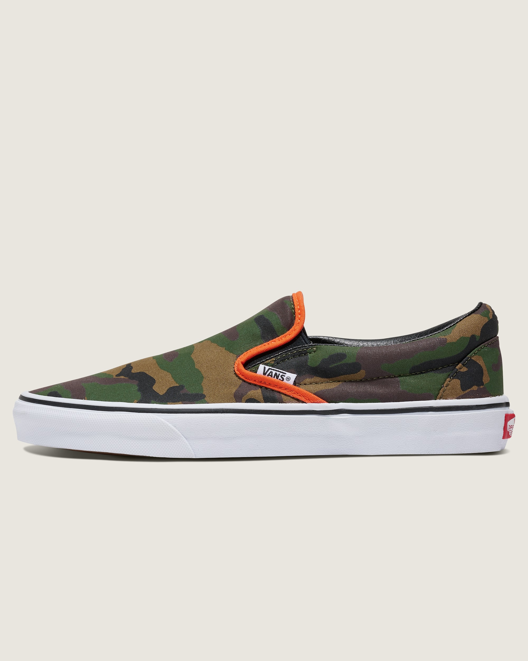 Customs Classic SlipOn Shoe VANS Camo Jungle Green HERO