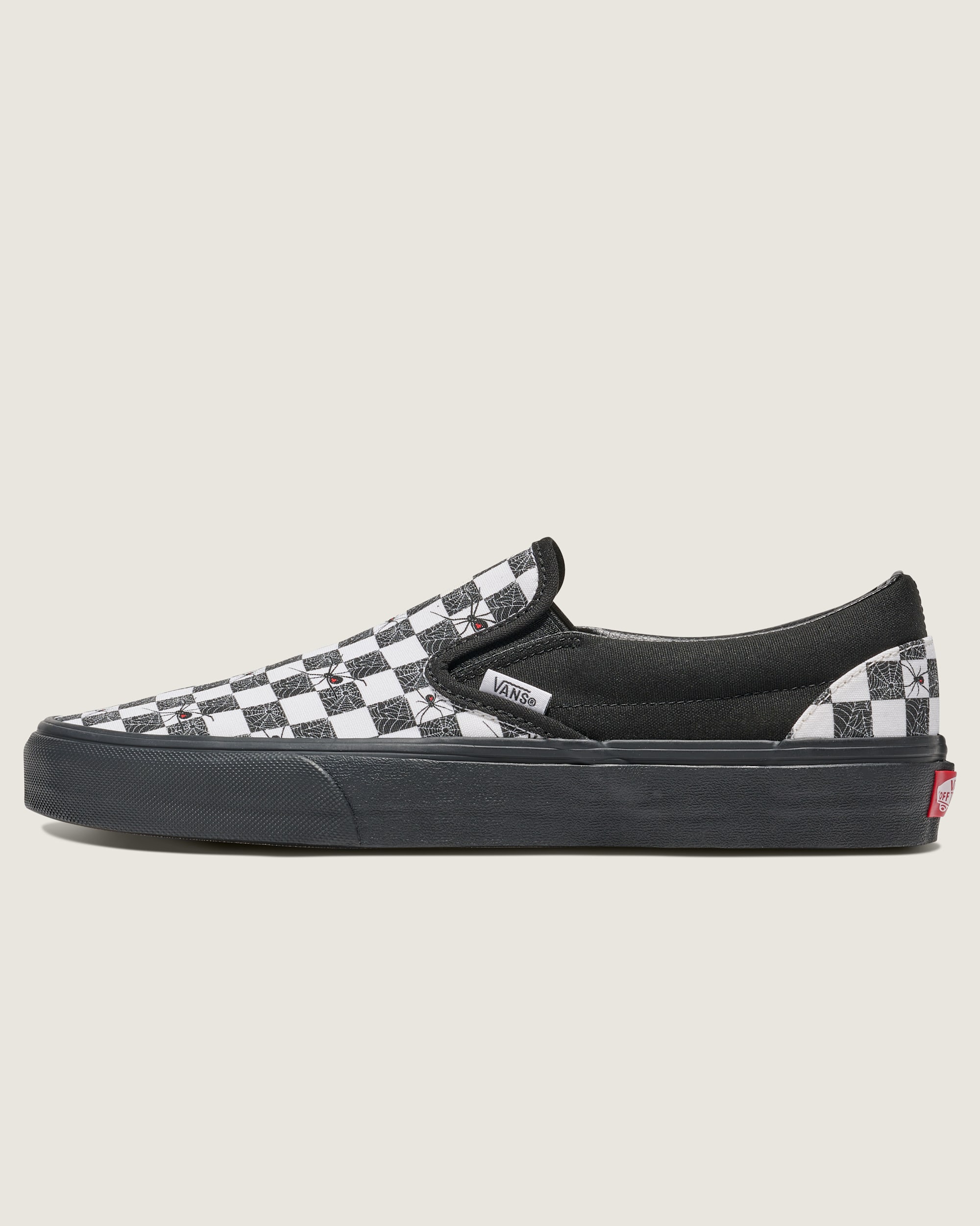 Customs Classic SlipOn Halloween Checkerboard Shoe VANS Customs HERO