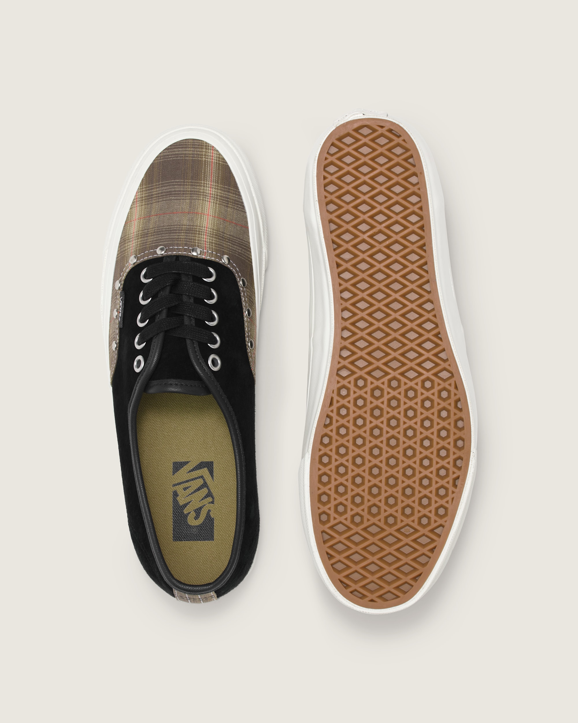 Premium Authentic Shoe VANS Black  Olive Green ALT2