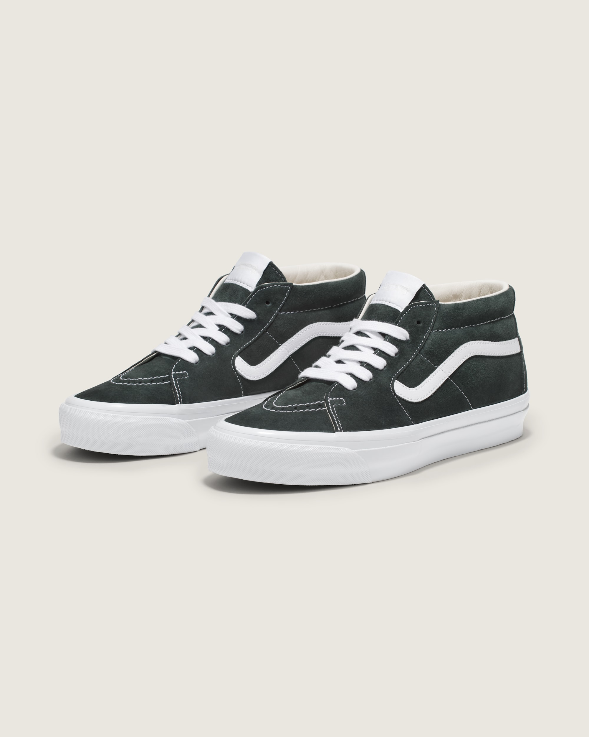 Premium Sk8Mid Suede Shoe VANS Scarab Green  Black ALT1