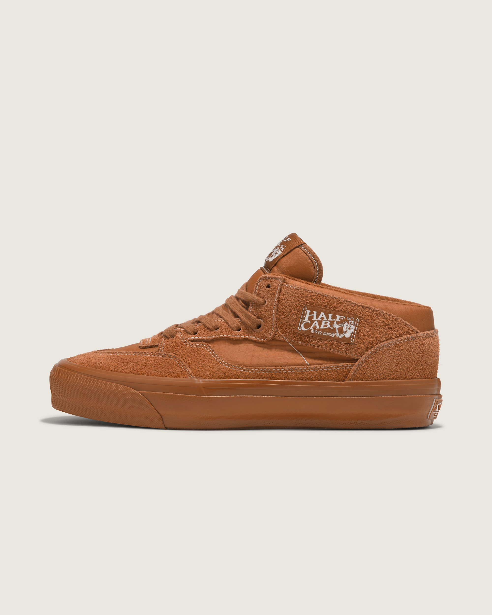 Premium Half Cab Suede Shoe VANS Glazed Ginger Brown HERO