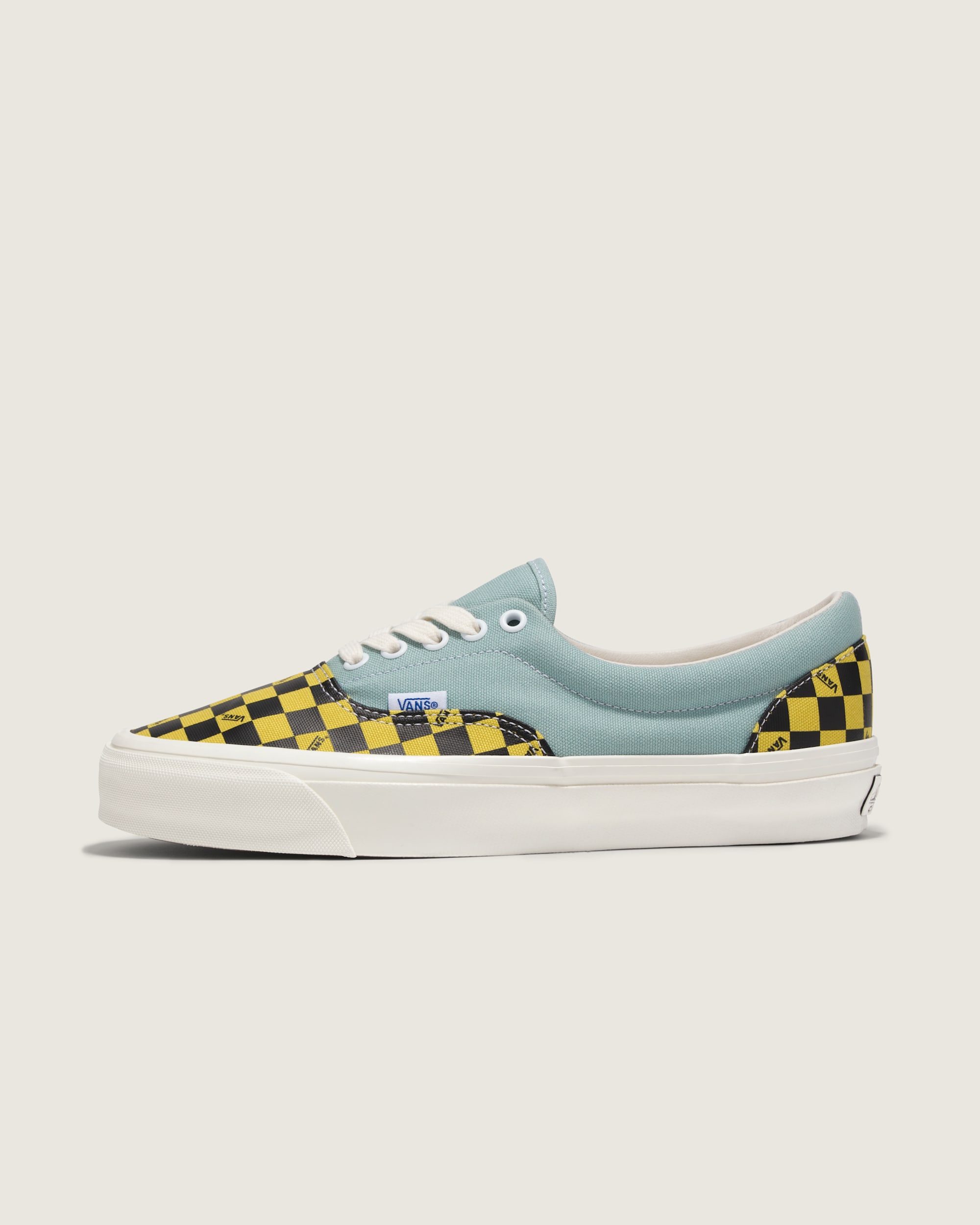 Premium Era Shoe VANS Checkerboard Yellow  Sky Blue HERO