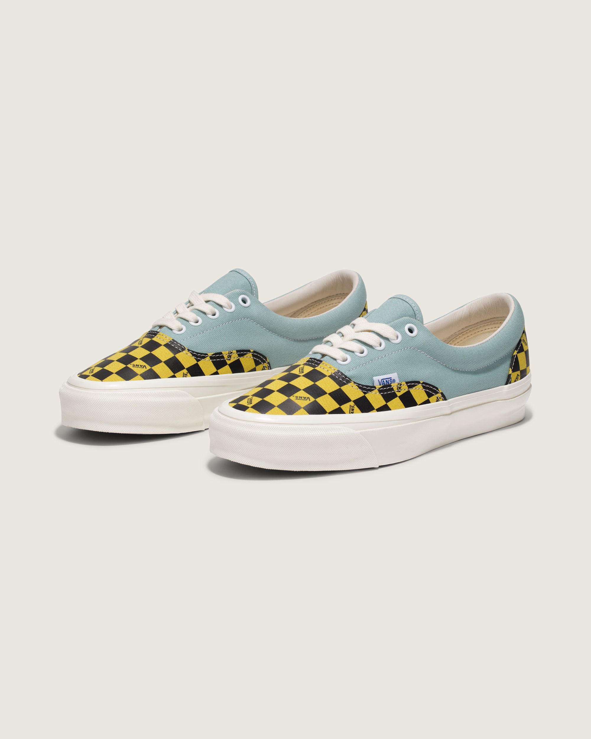 Premium Era Shoe VANS Checkerboard Yellow  Sky Blue ALT1