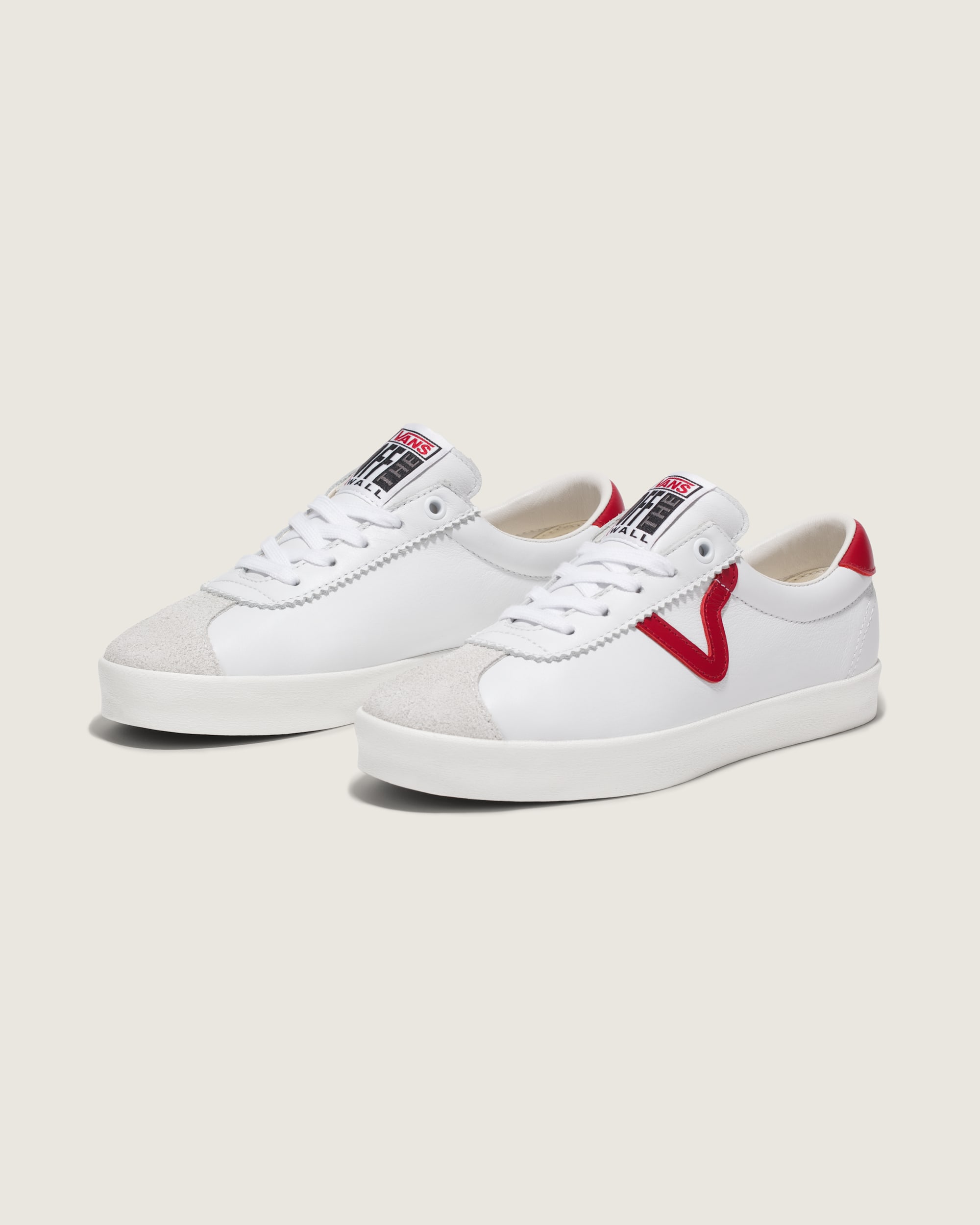 Premium Sport Low 73 Shoe in White / Red | Vans