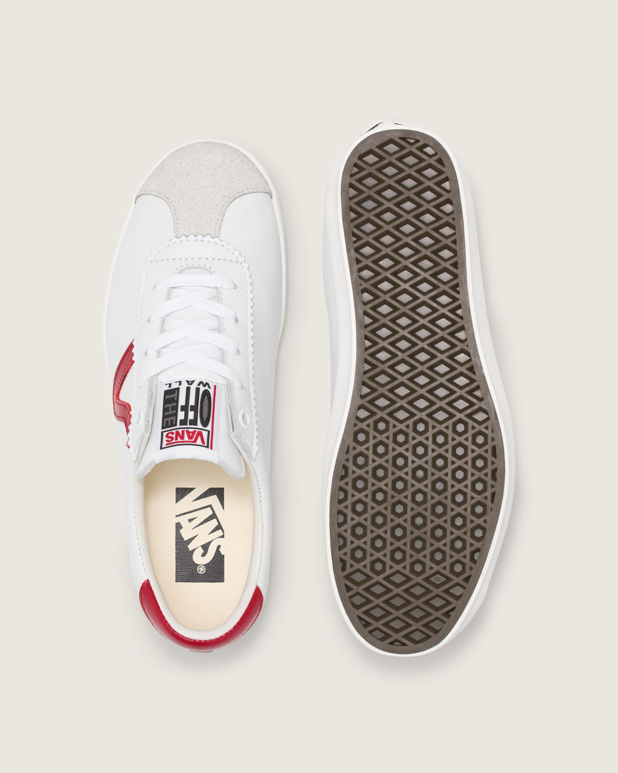 Premium Sport Low 73 Shoe VANS White  Red ALT2