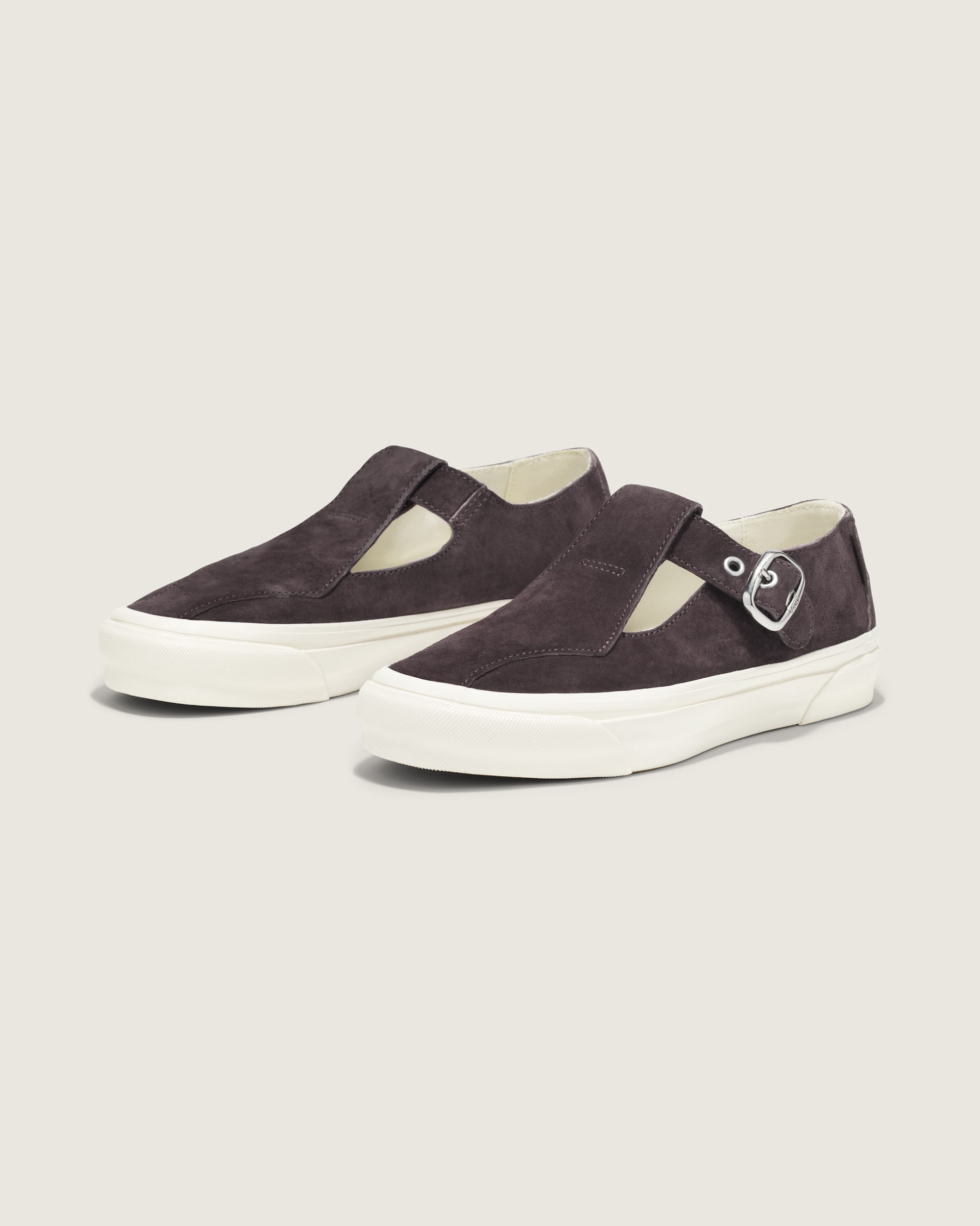 Premium Mary Jane Suede Shoe VANS Chocolate Plum Brown ALT1