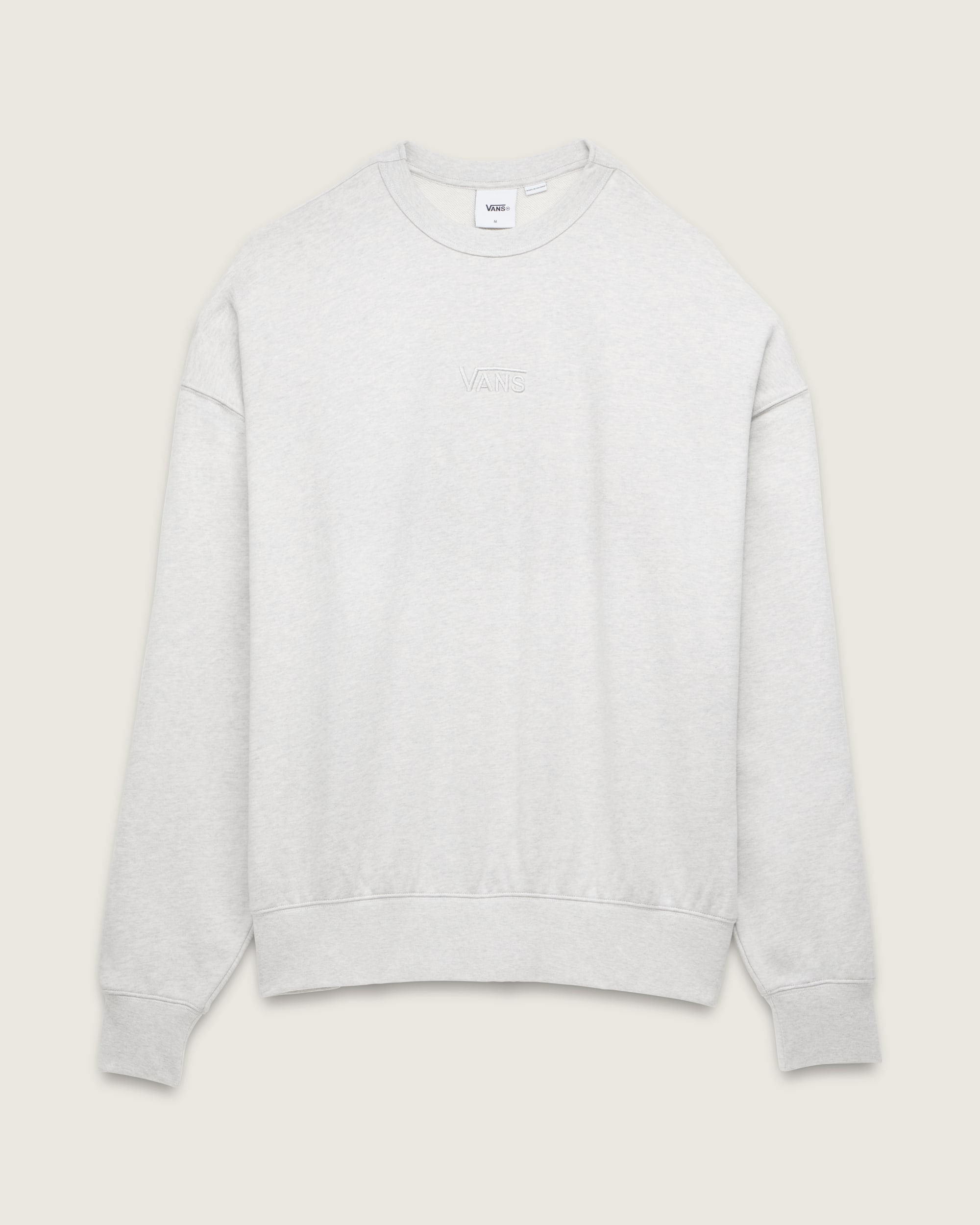 Premium Logo Crewneck Sweatshirt VANS Ash Heather Grey HERO
